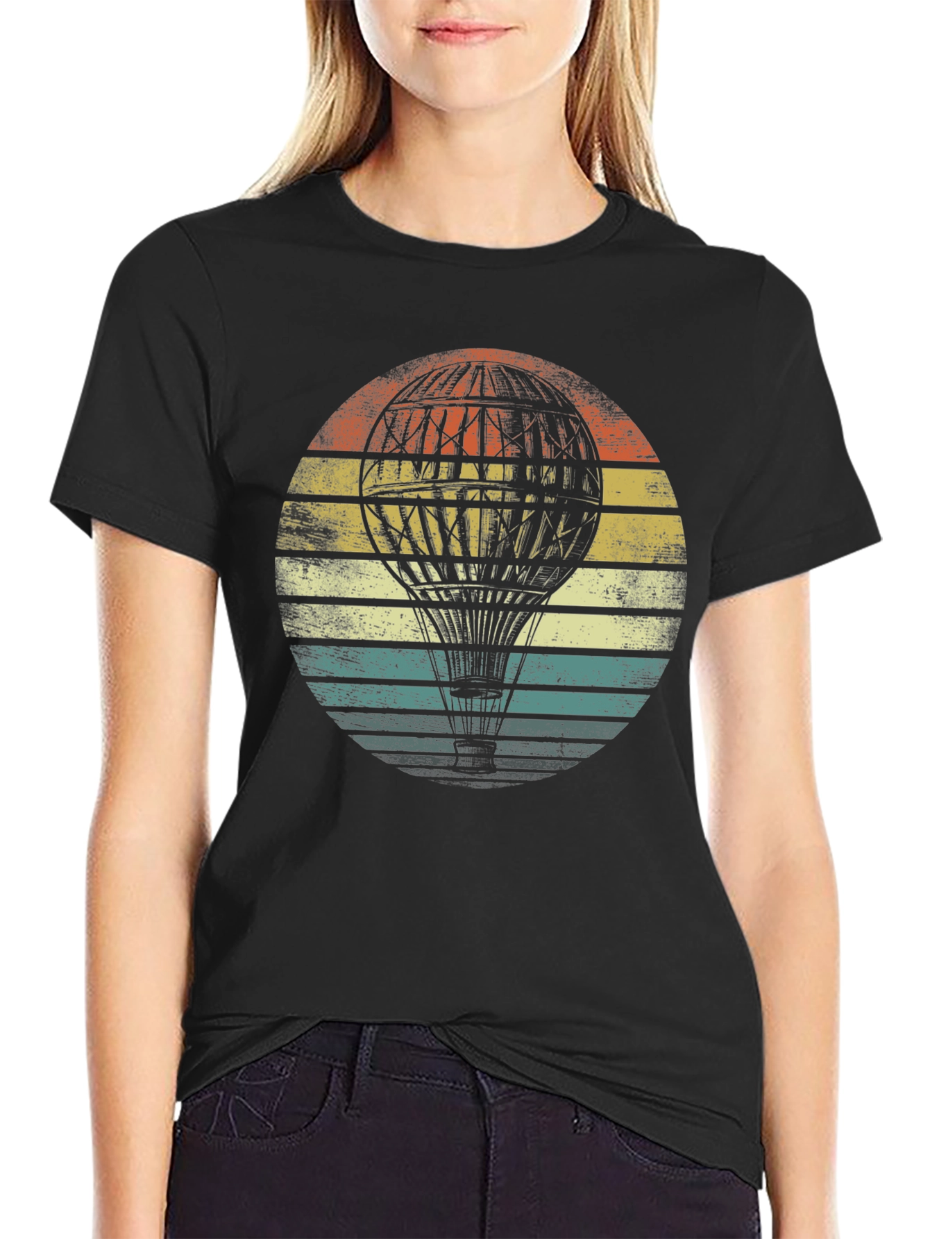 Vintage Hot Air Balloon Graphic Tee