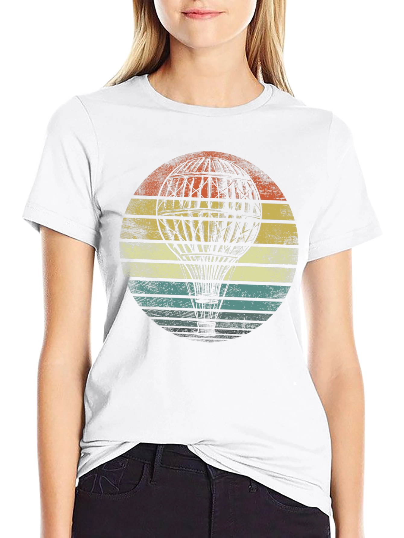 Vintage Hot Air Balloon Graphic Tee