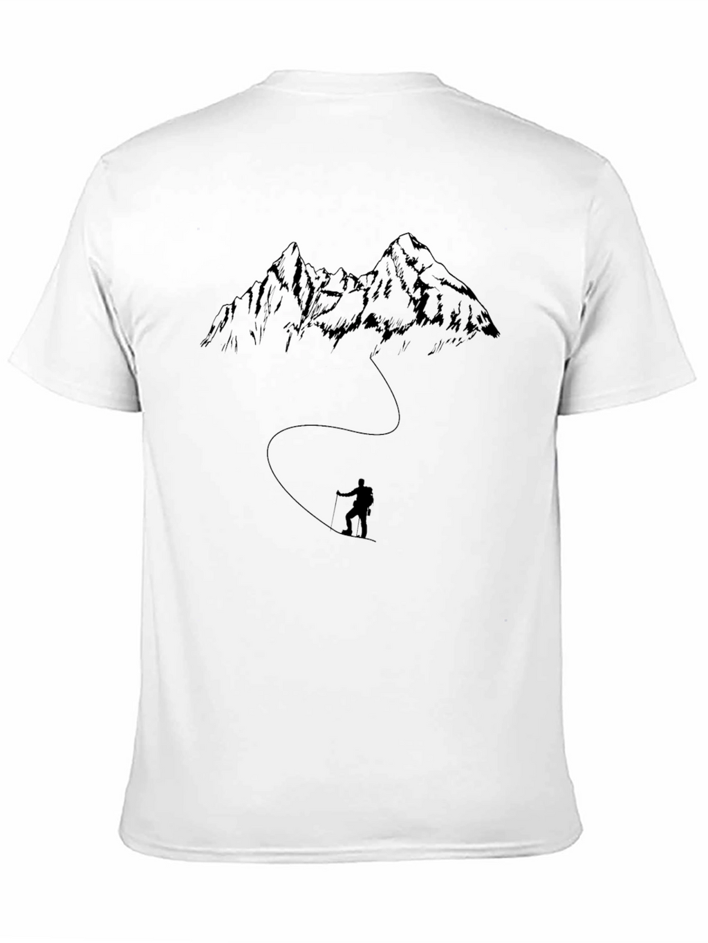 Mountain Hiker Graphic Tee - Black