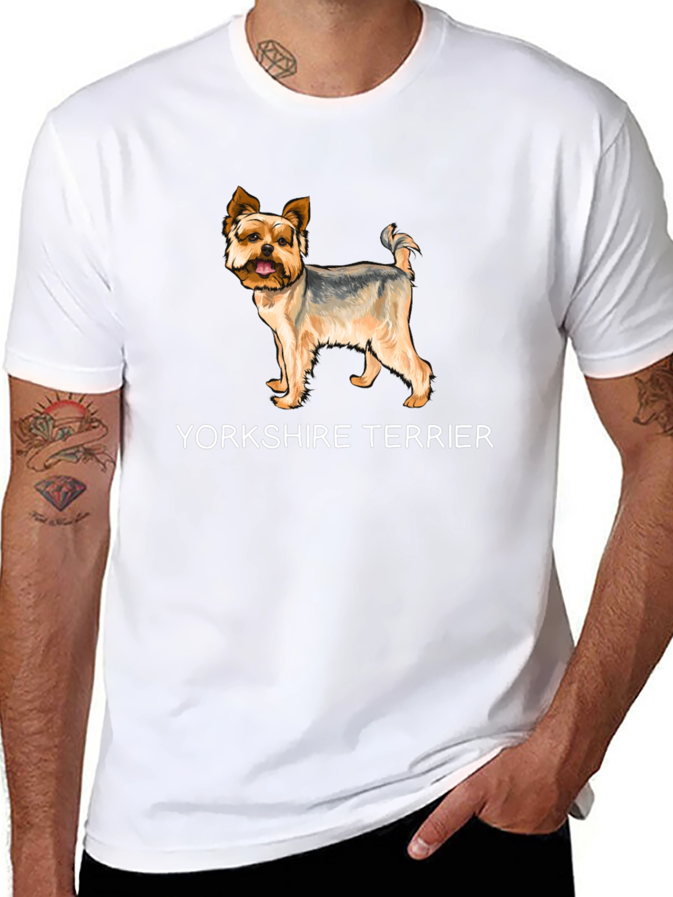 Yorkshire Terrier Graphic Black T-Shirt
