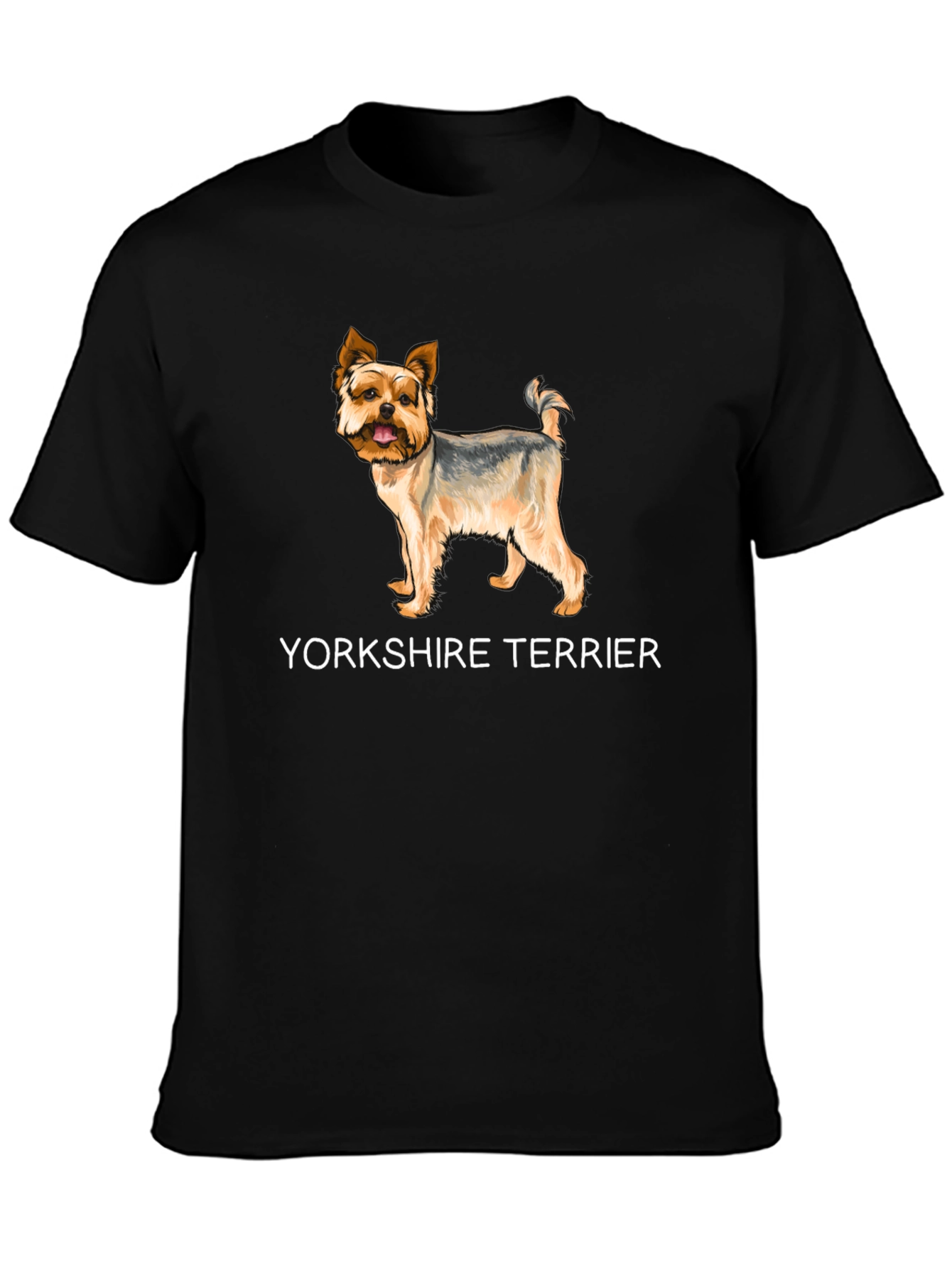 Yorkshire Terrier Graphic Black T-Shirt