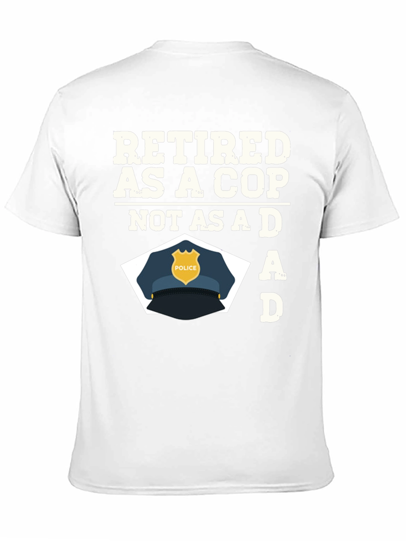 Retired Cop Dad Graphic T-Shirt