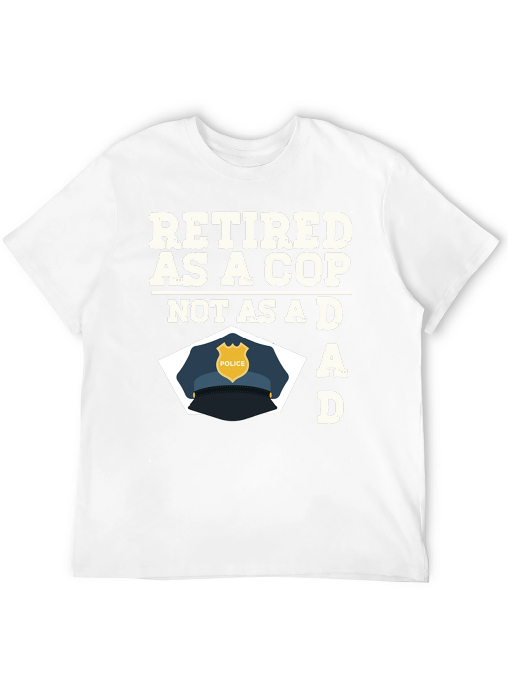 Retired Cop Dad Graphic T-Shirt