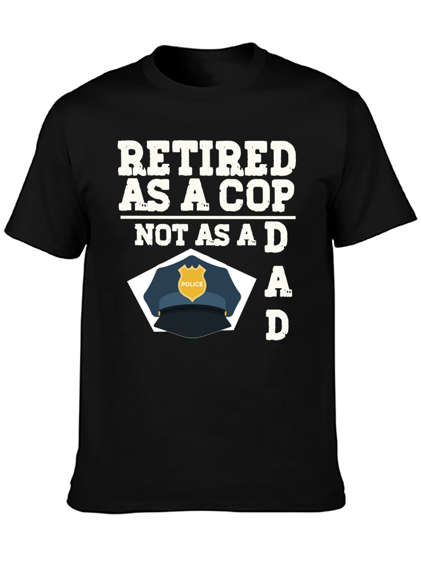 Retired Cop Dad Graphic T-Shirt