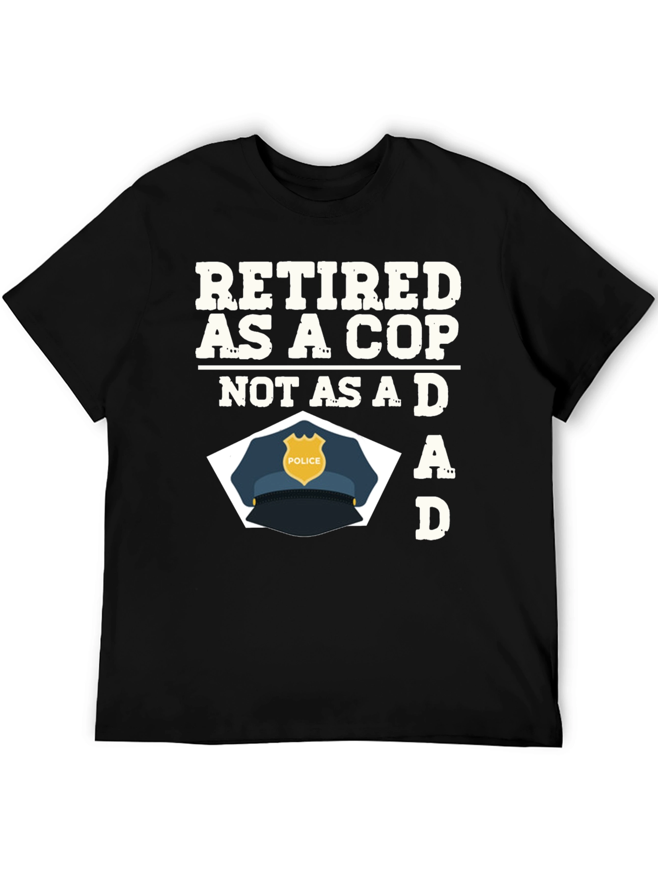 Retired Cop Dad Graphic T-Shirt