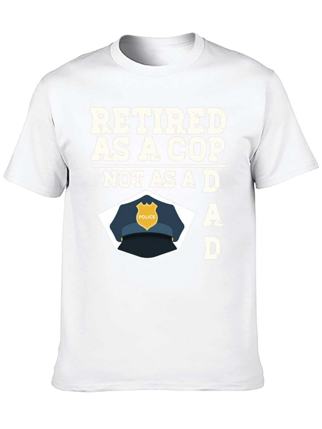 Retired Cop Dad Graphic T-Shirt