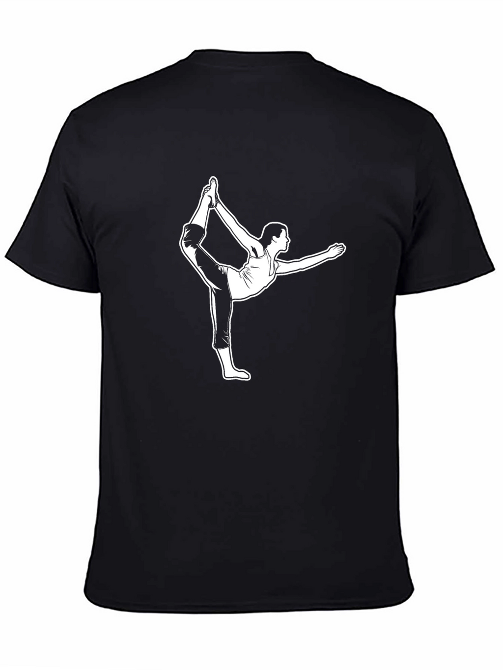 Yoga Pose Graphic T-Shirt - Black