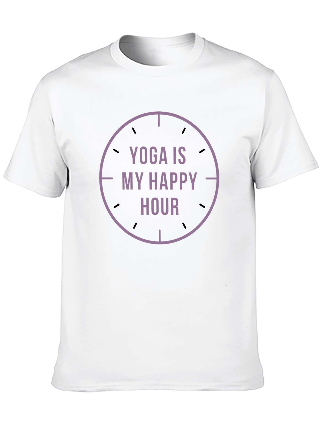 Yoga Is My Happy Hour Black Graphic Tee