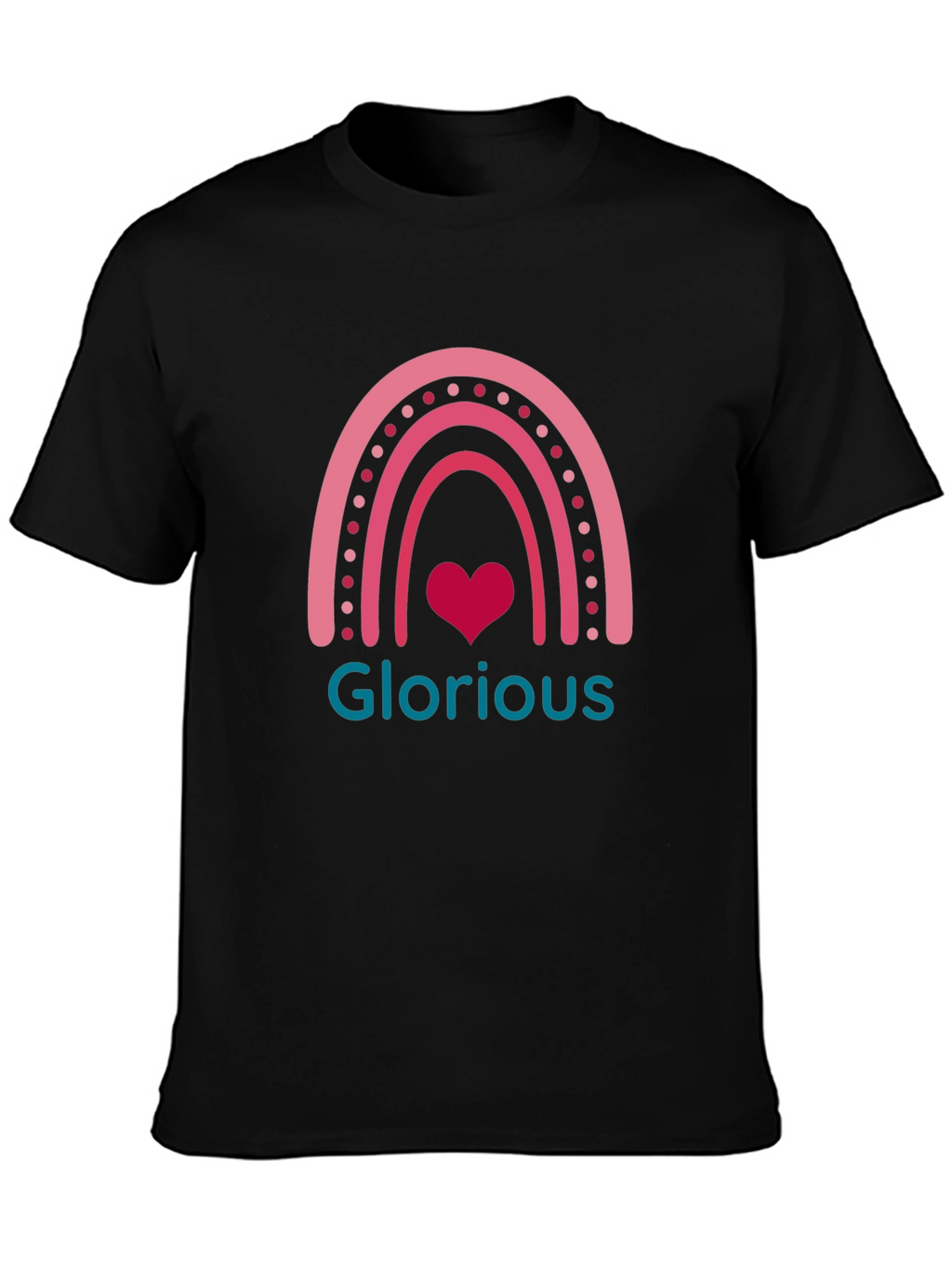 Glorious Rainbow Heart Graphic Tee