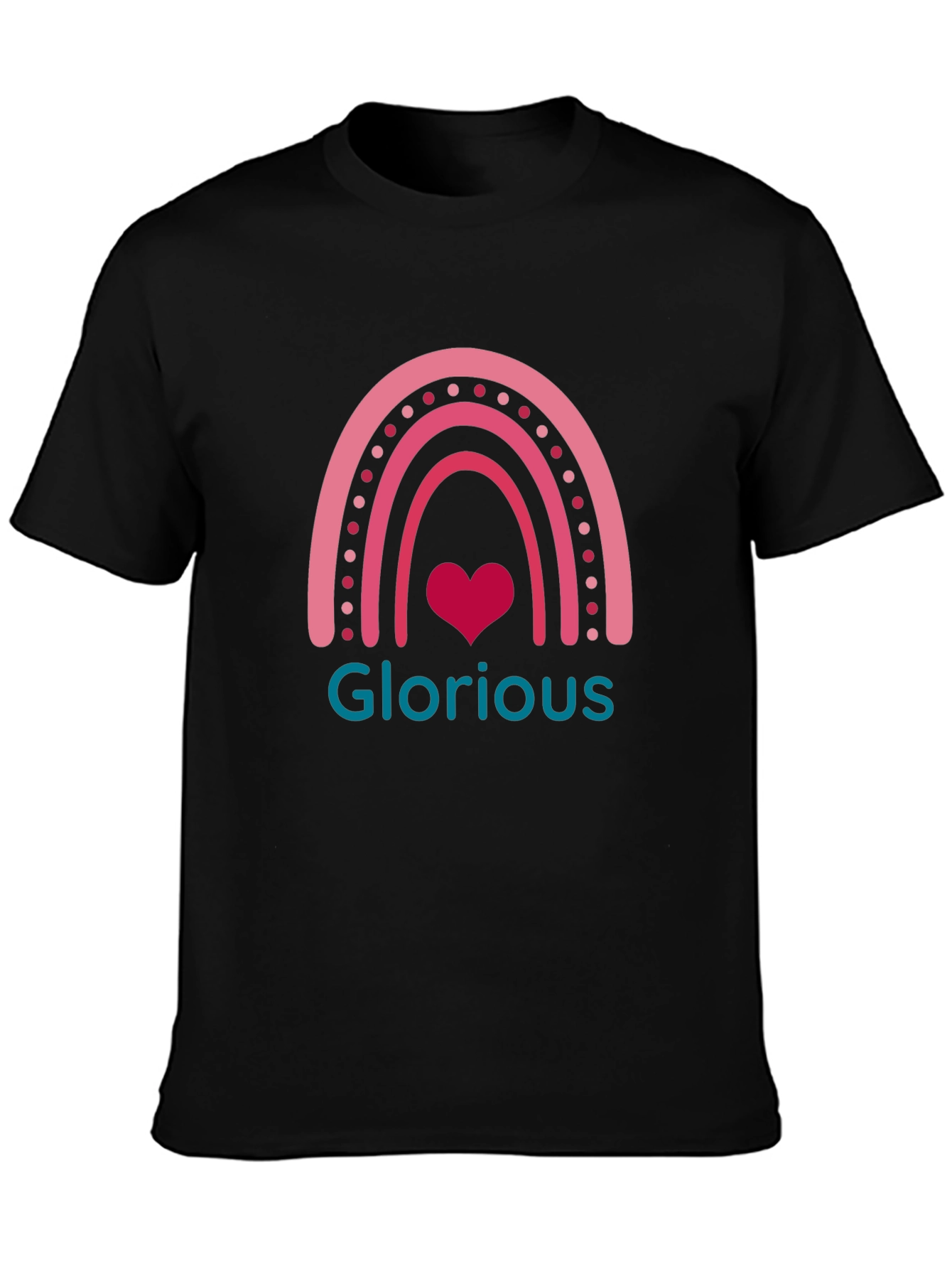 Glorious Rainbow Heart Graphic Tee