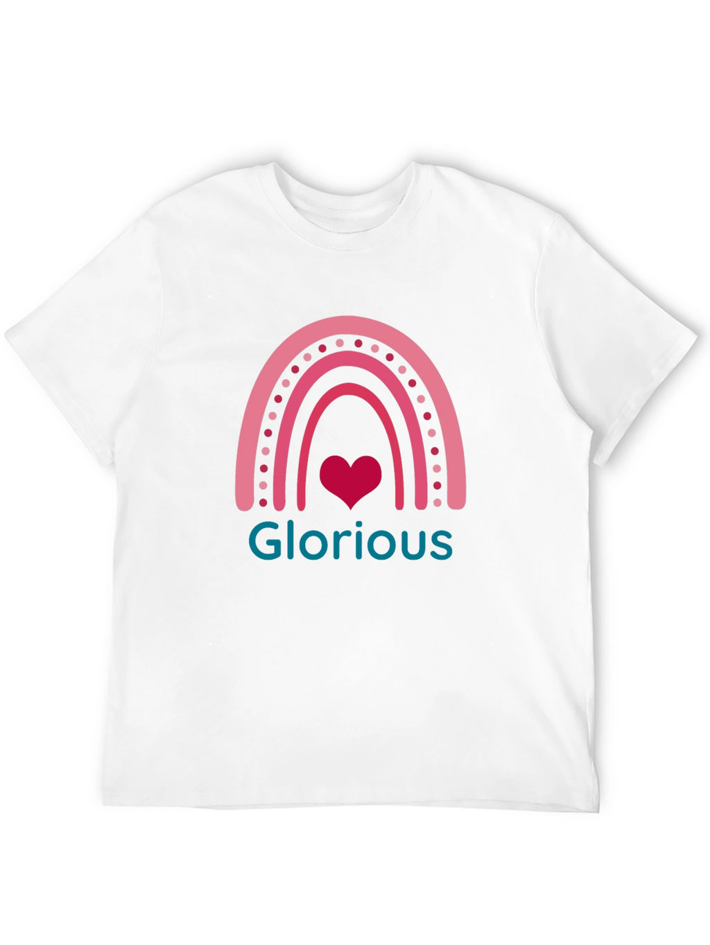 Glorious Rainbow Heart Graphic Tee