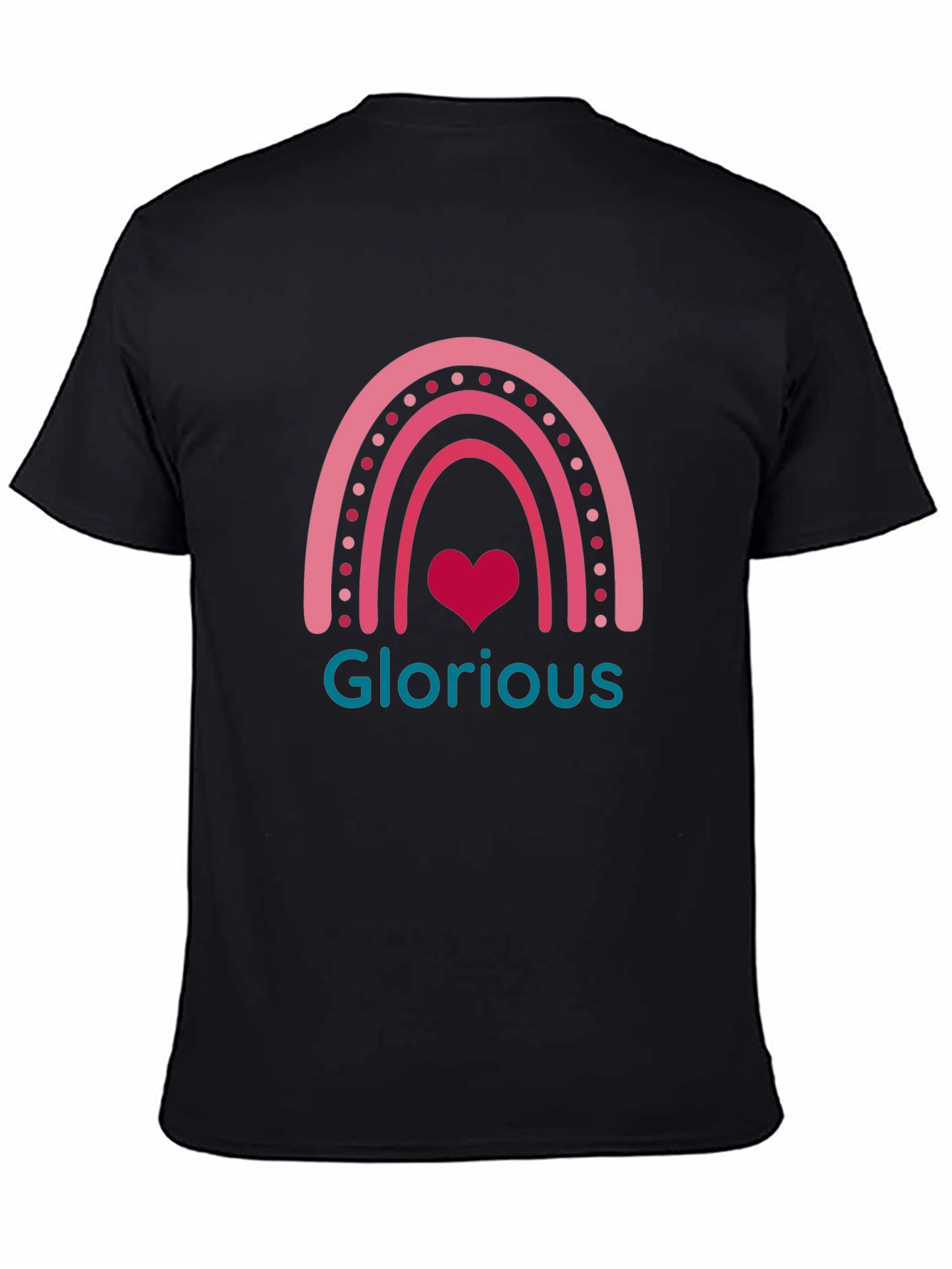 Glorious Rainbow Heart Graphic Tee