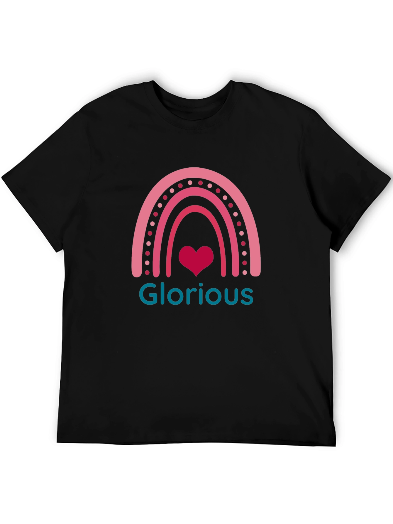 Glorious Rainbow Heart Graphic Tee