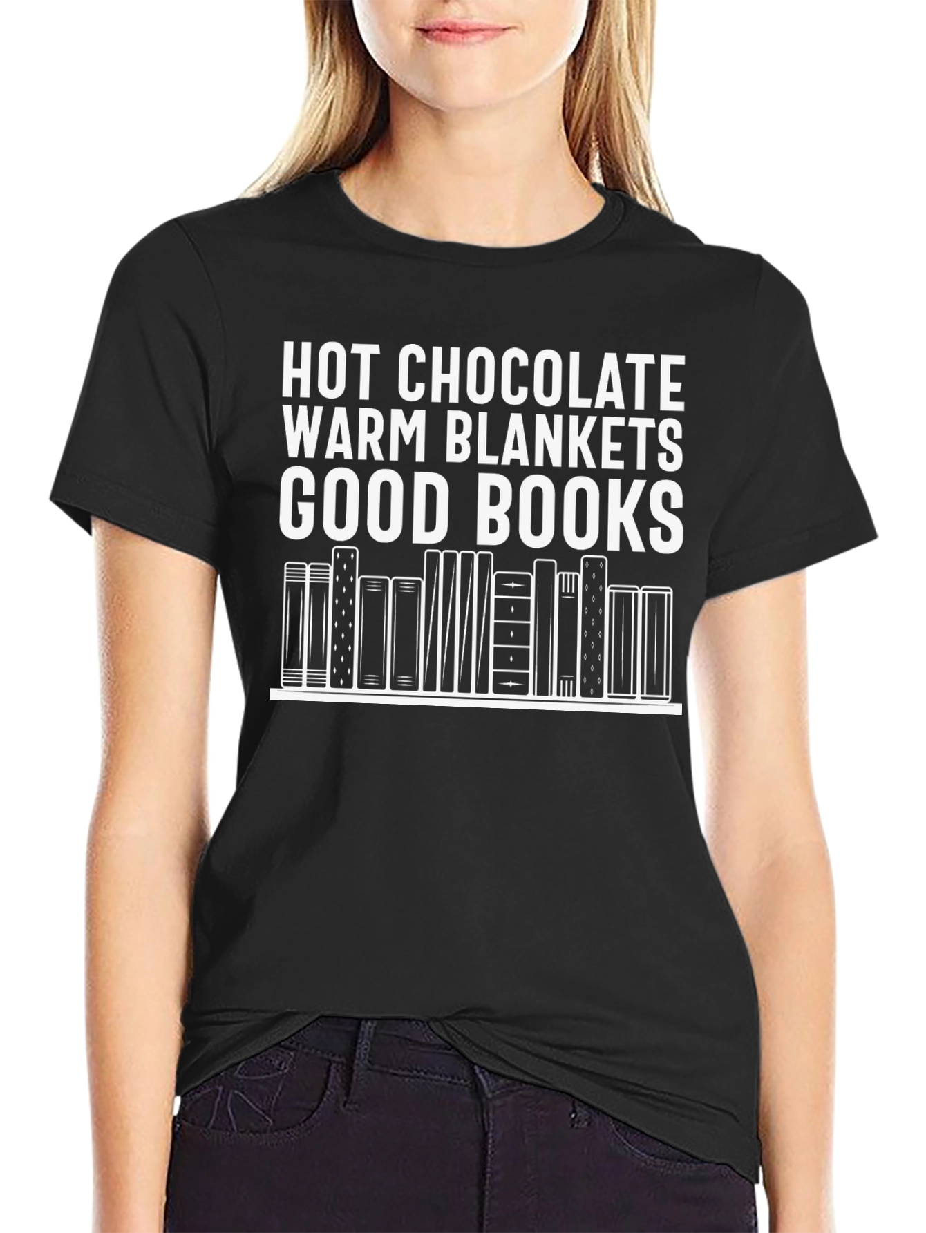 Hot Chocolate Blankets Books T-Shirt