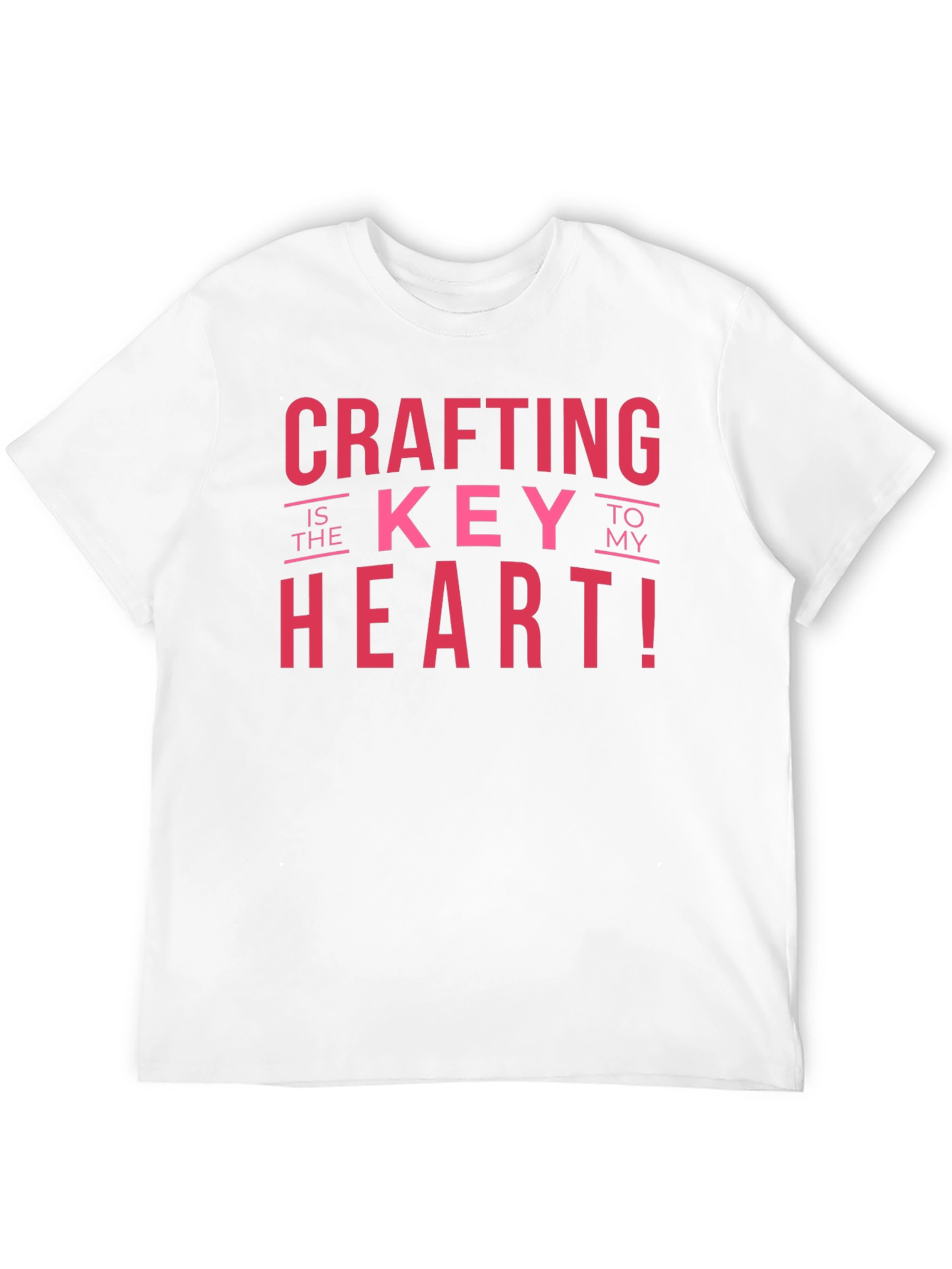 Crafting is Key to My Heart Black T-Shirt