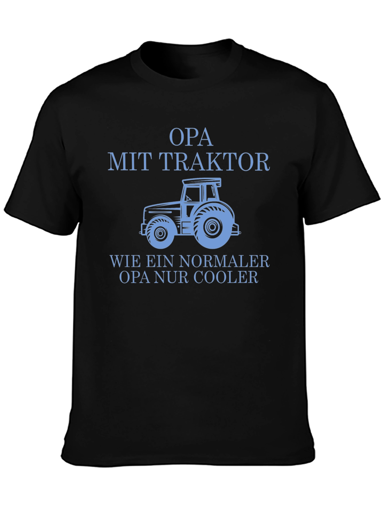 Opa Mit Traktor T-Shirt - Cool Grandfather Tee