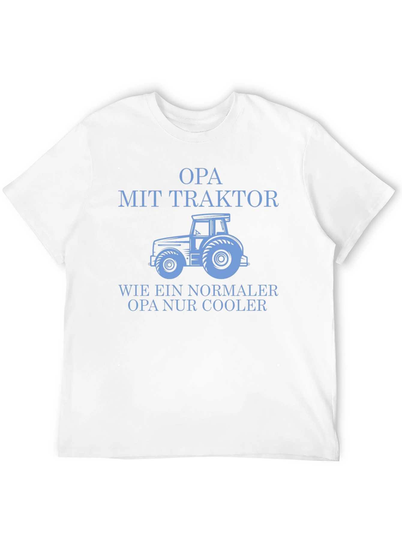 Opa Mit Traktor T-Shirt - Cool Grandfather Tee