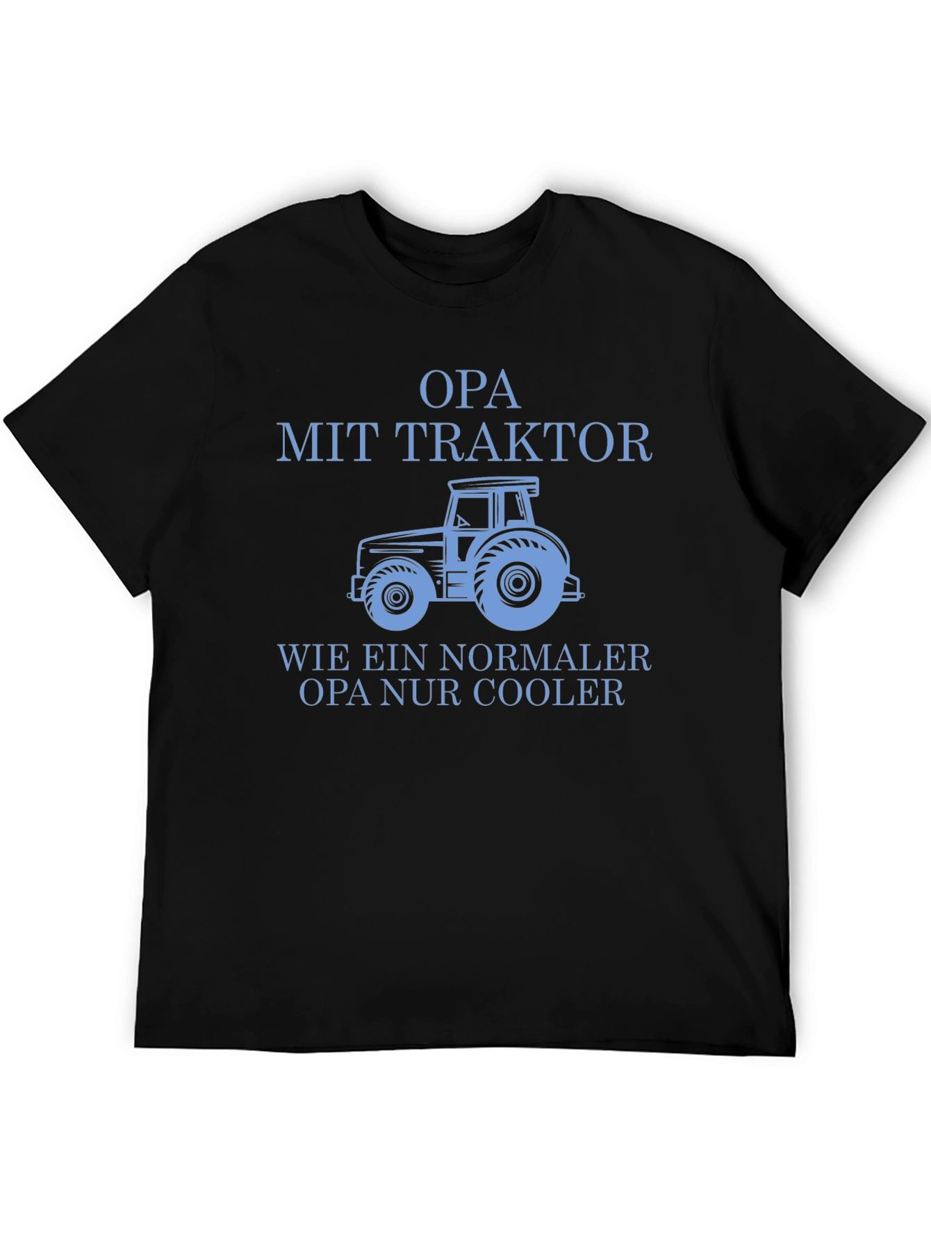 Opa Mit Traktor T-Shirt - Cool Grandfather Tee