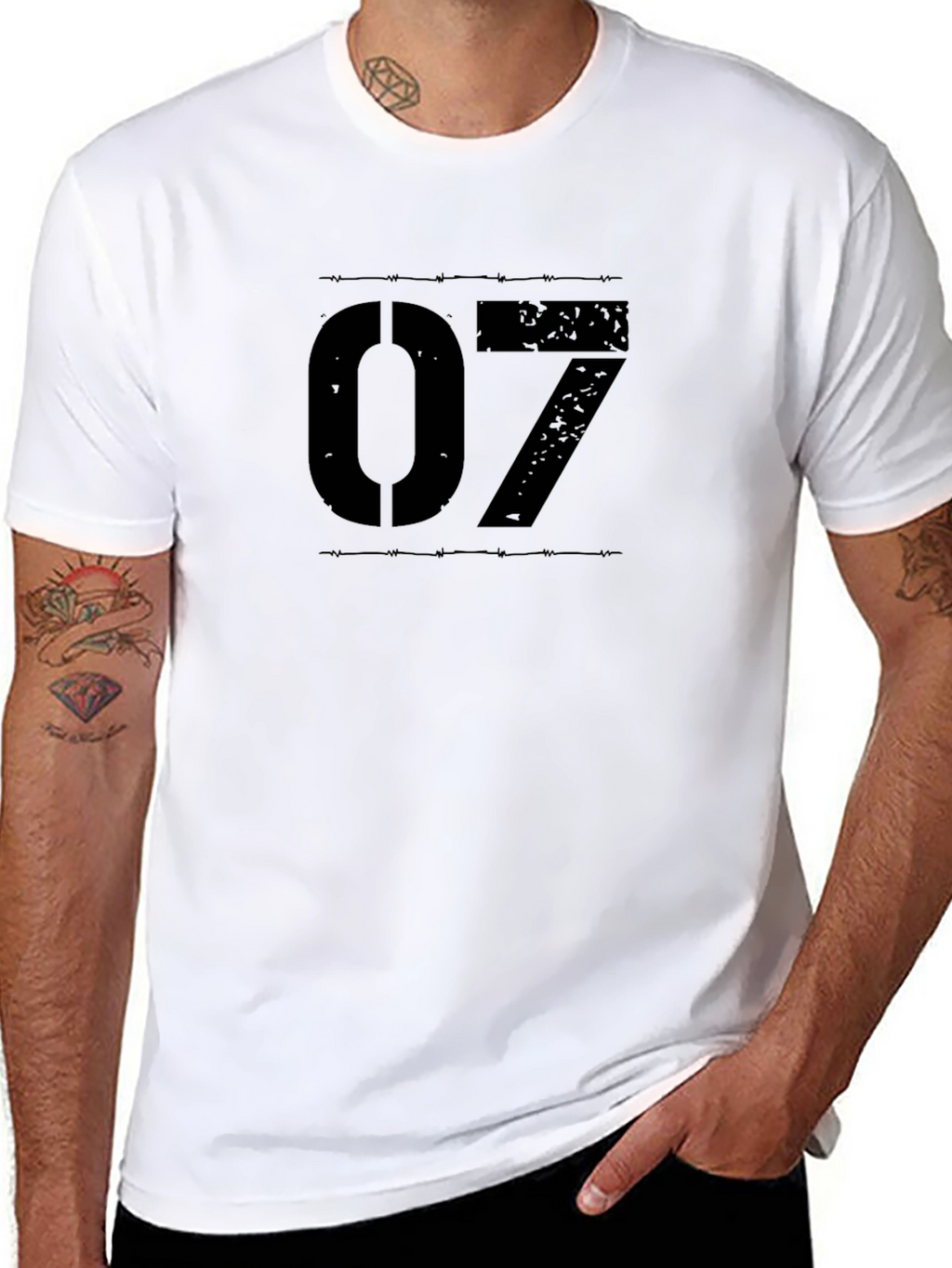 Edgy 07 Graphic Black T-Shirt - Urban Style