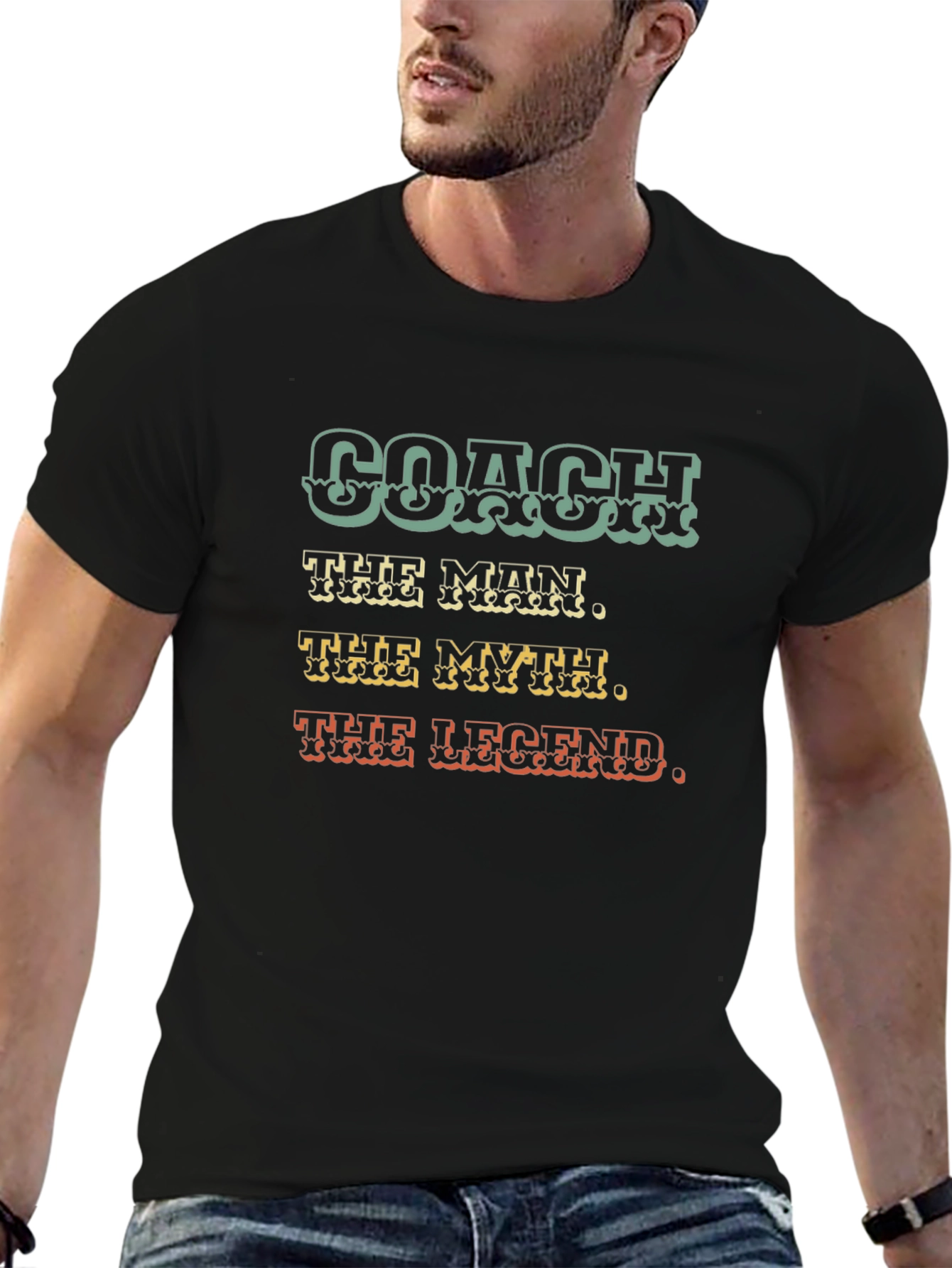 Coach T-Shirt: The Man The Myth The Legend - Gift for Coaches