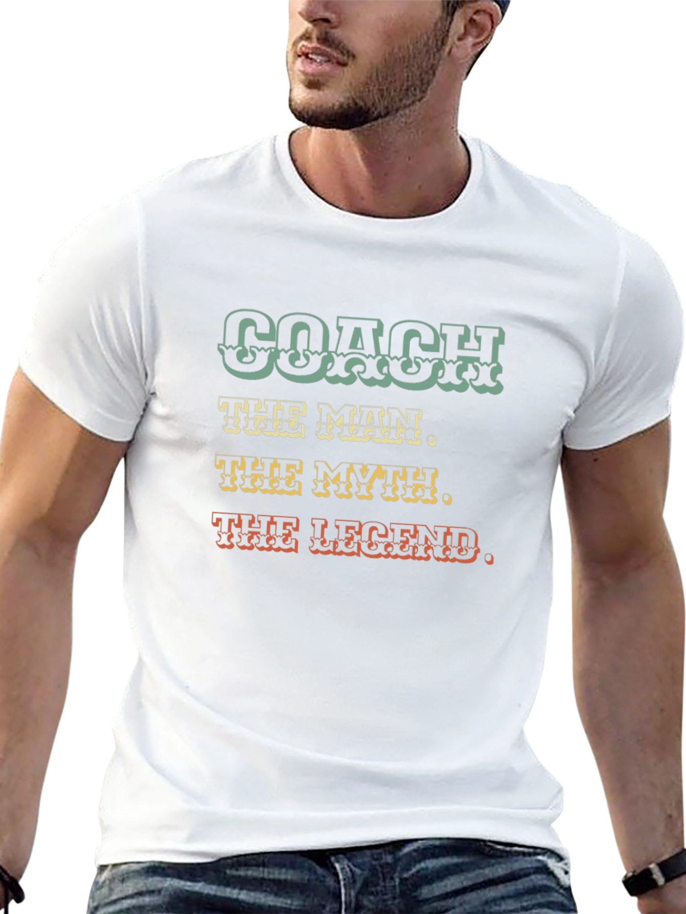 Coach T-Shirt: The Man The Myth The Legend - Gift for Coaches
