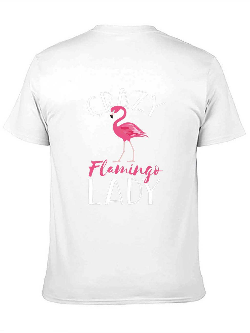 Crazy Flamingo Lady Graphic T-Shirt