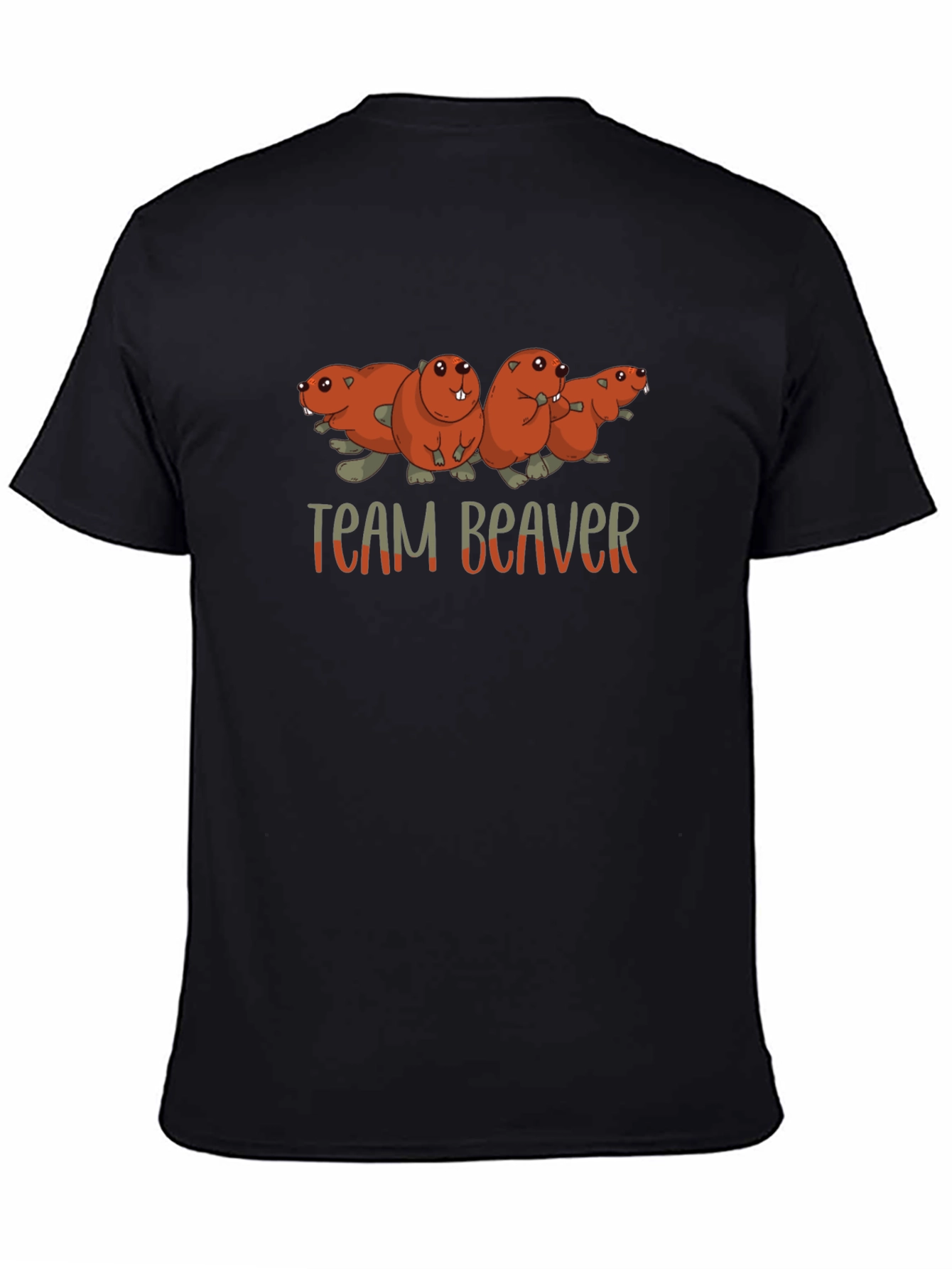 Team Beaver T-Shirt Funny Animal Tee
