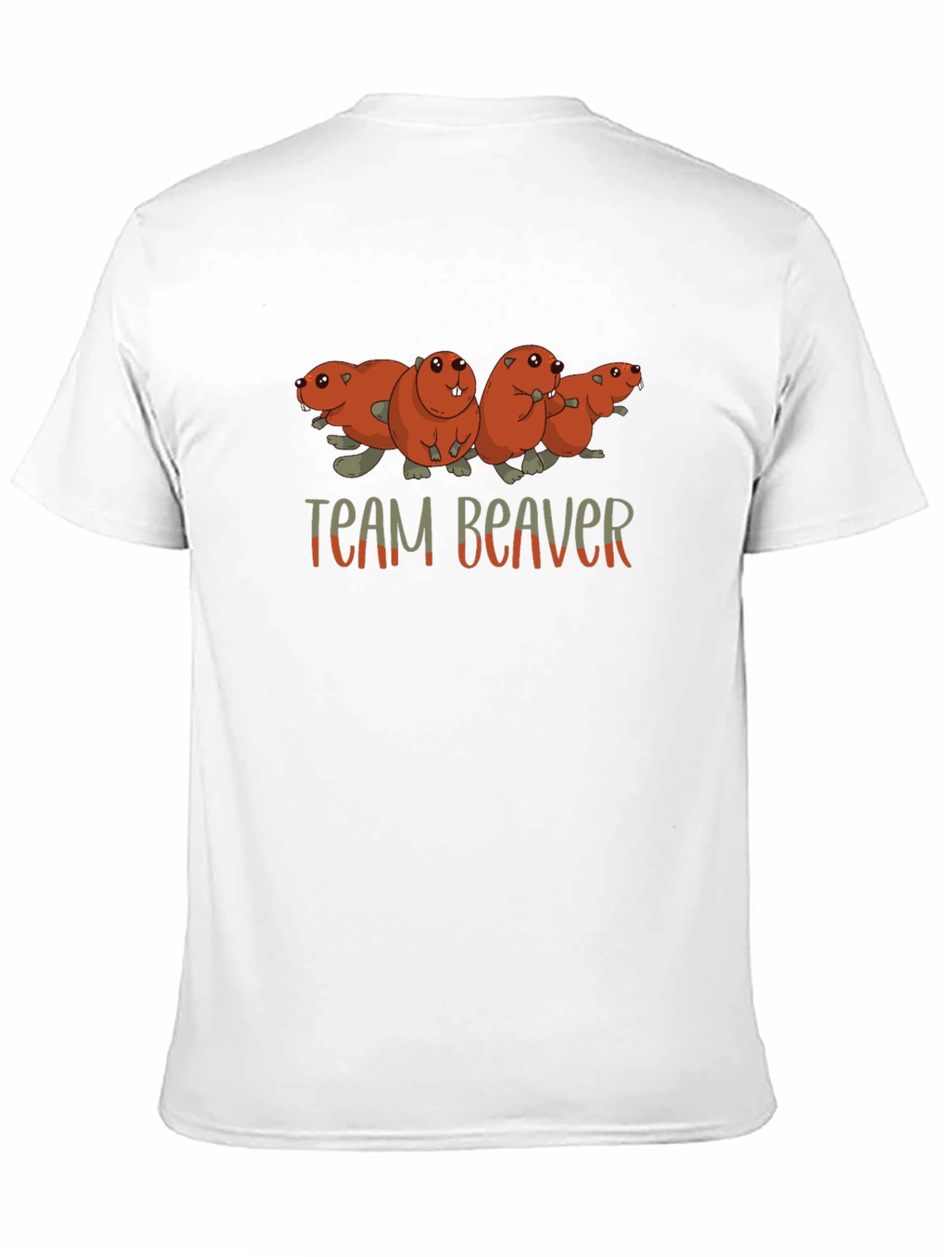 Team Beaver T-Shirt Funny Animal Tee