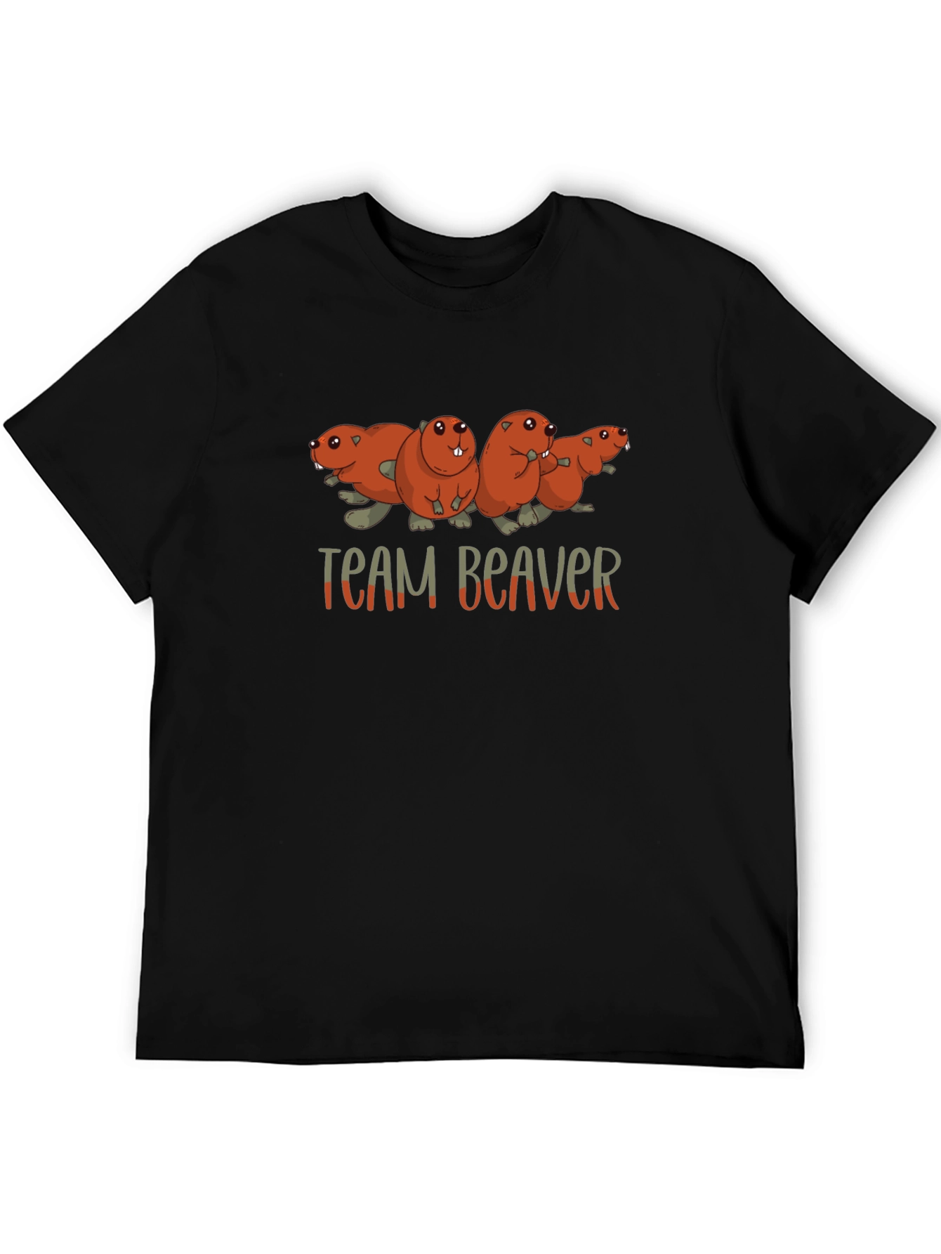Team Beaver T-Shirt Funny Animal Tee