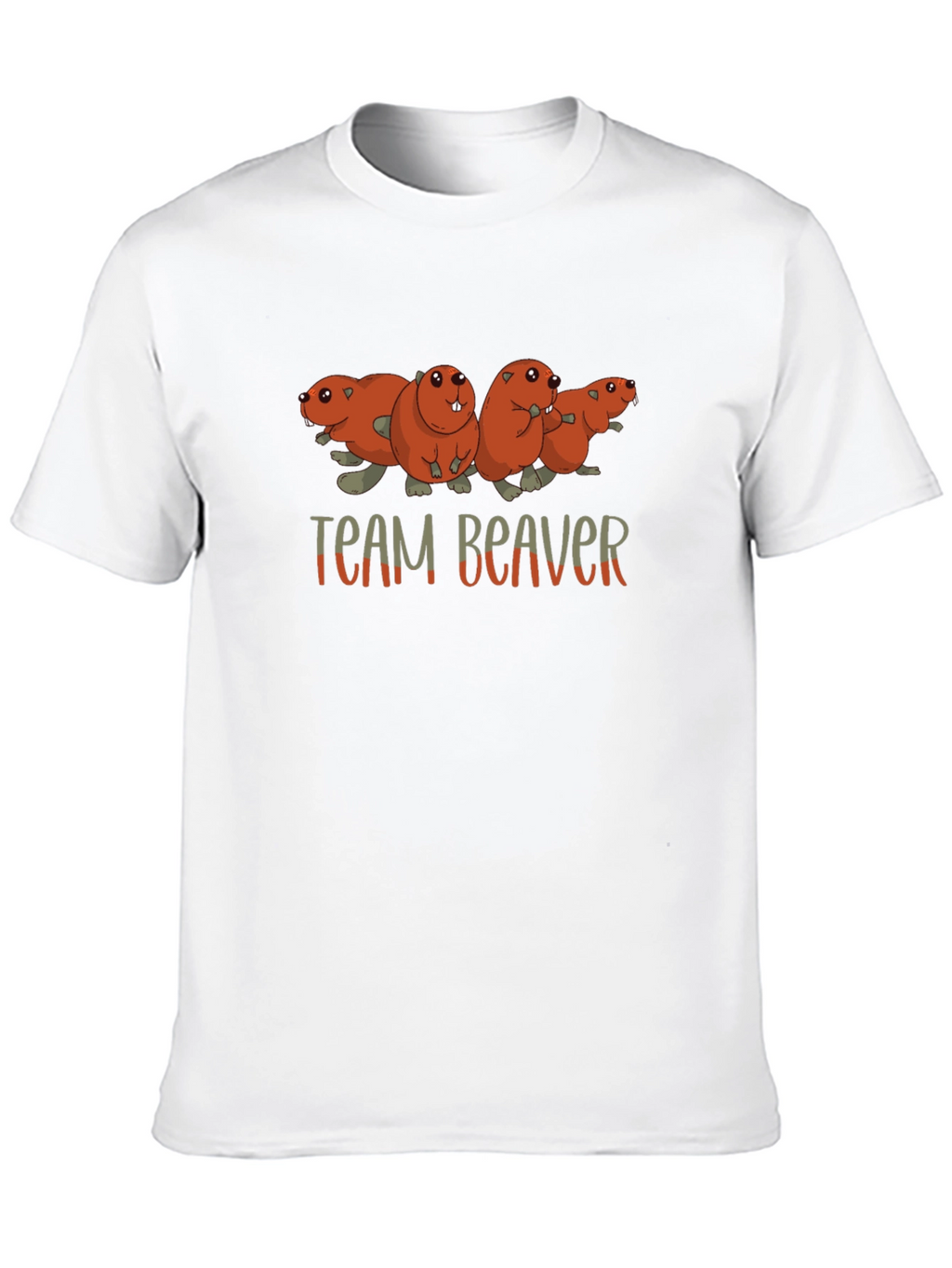 Team Beaver T-Shirt Funny Animal Tee