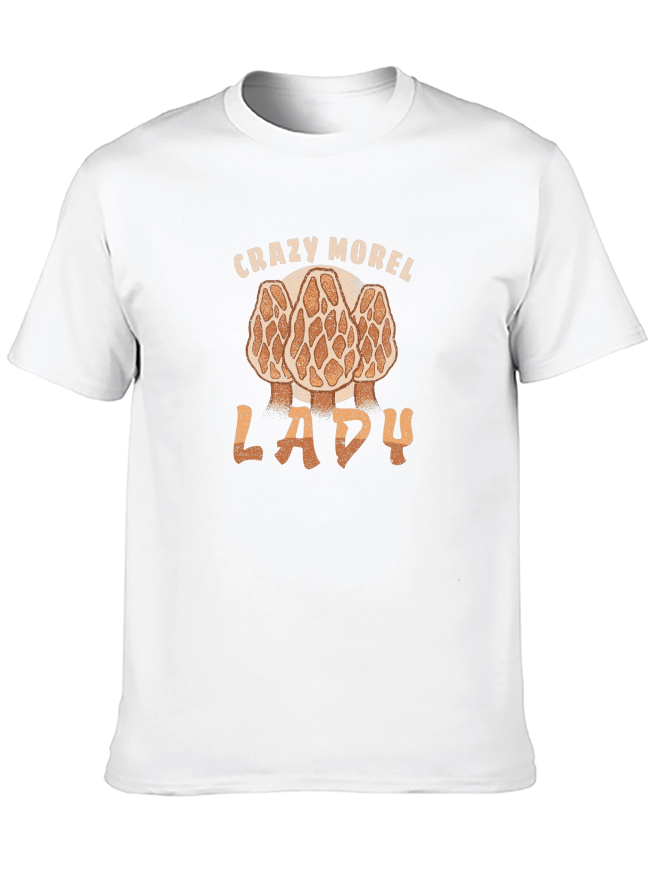 Crazy Morel Lady T-Shirt Funny Mushroom Hunting Shirt