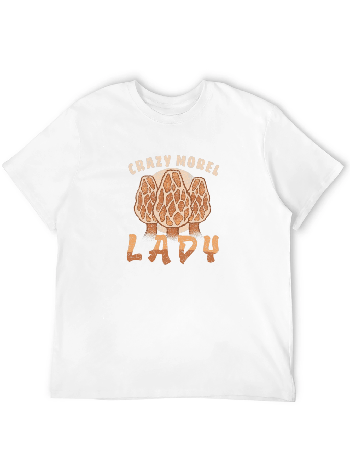Crazy Morel Lady T-Shirt Funny Mushroom Hunting Shirt