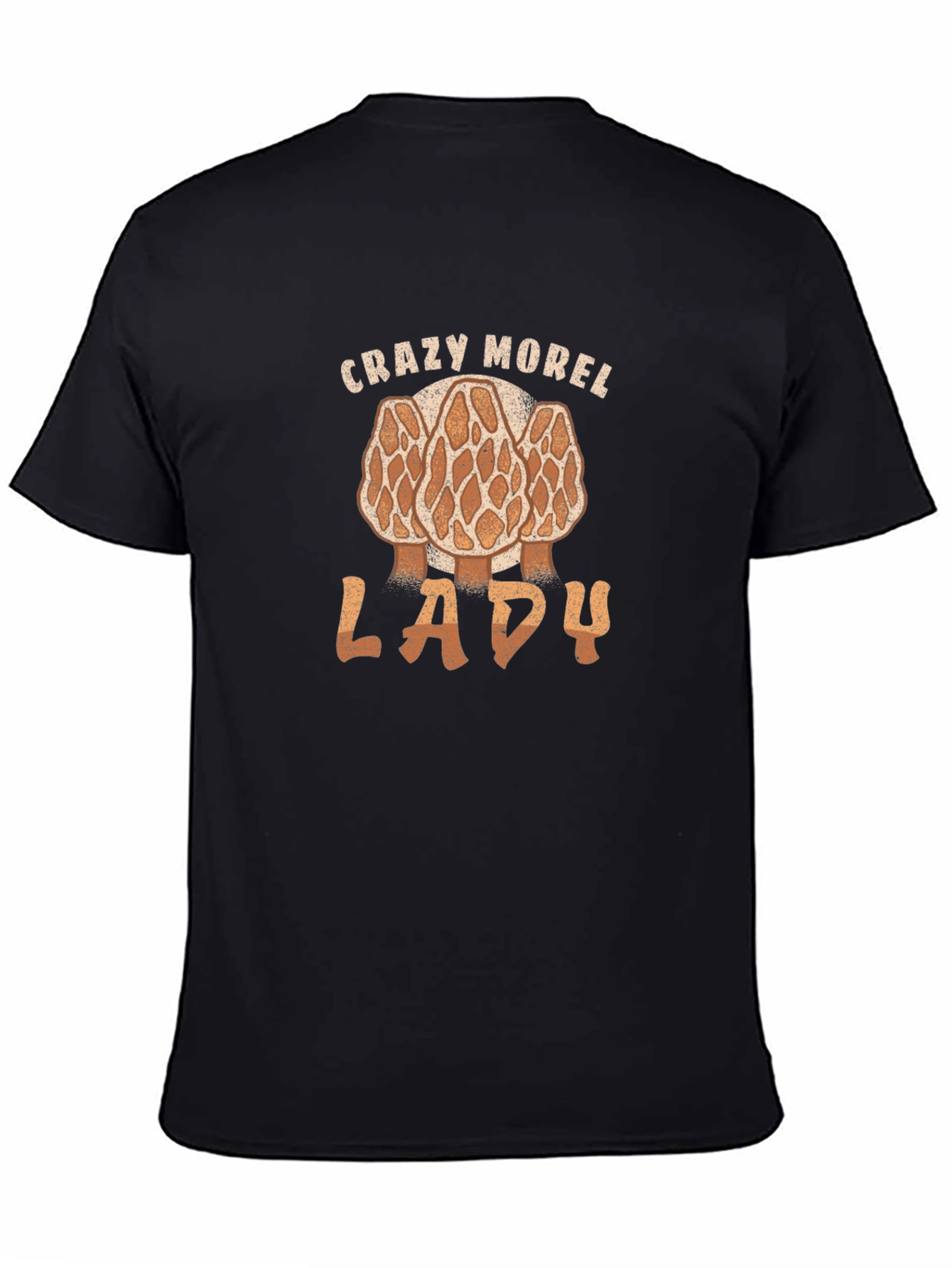 Crazy Morel Lady T-Shirt Funny Mushroom Hunting Shirt