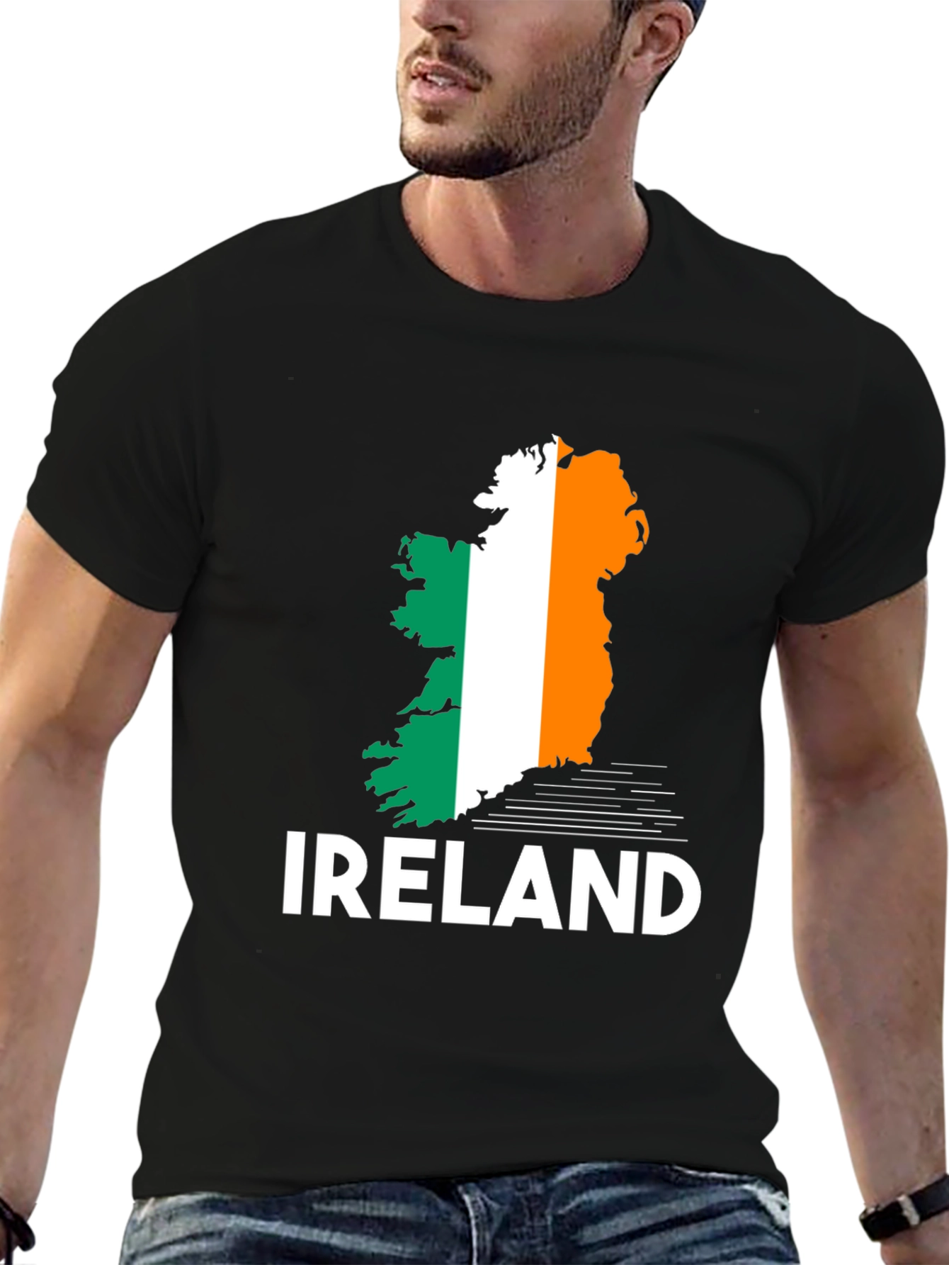 Ireland Flag Map T-Shirt - Irish Pride
