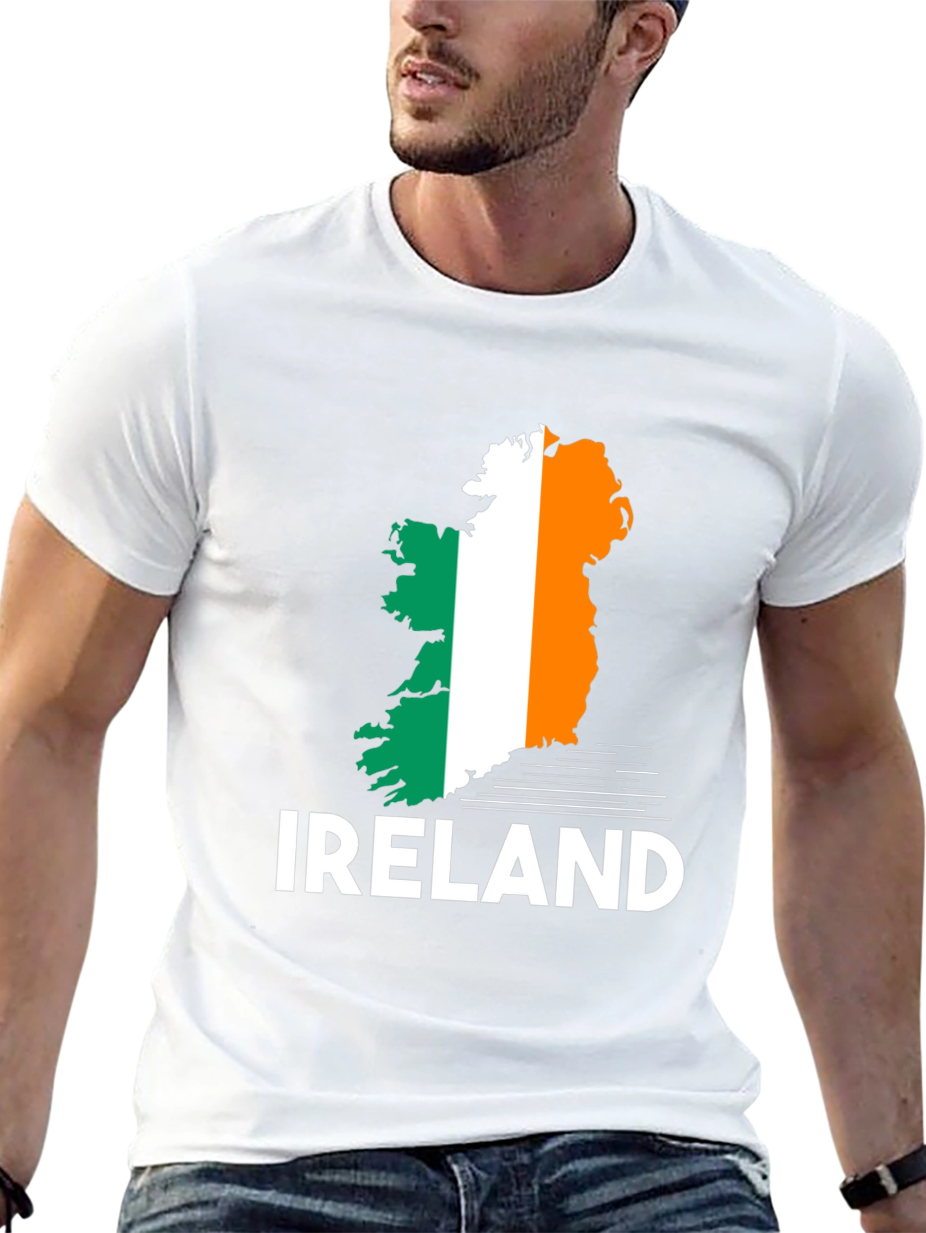Ireland Flag Map T-Shirt - Irish Pride