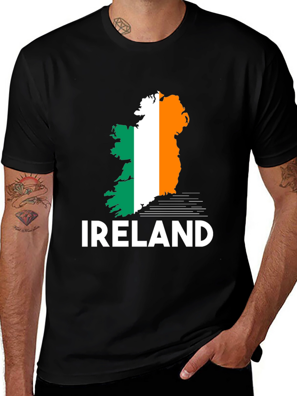 Ireland Flag Map T-Shirt - Irish Pride
