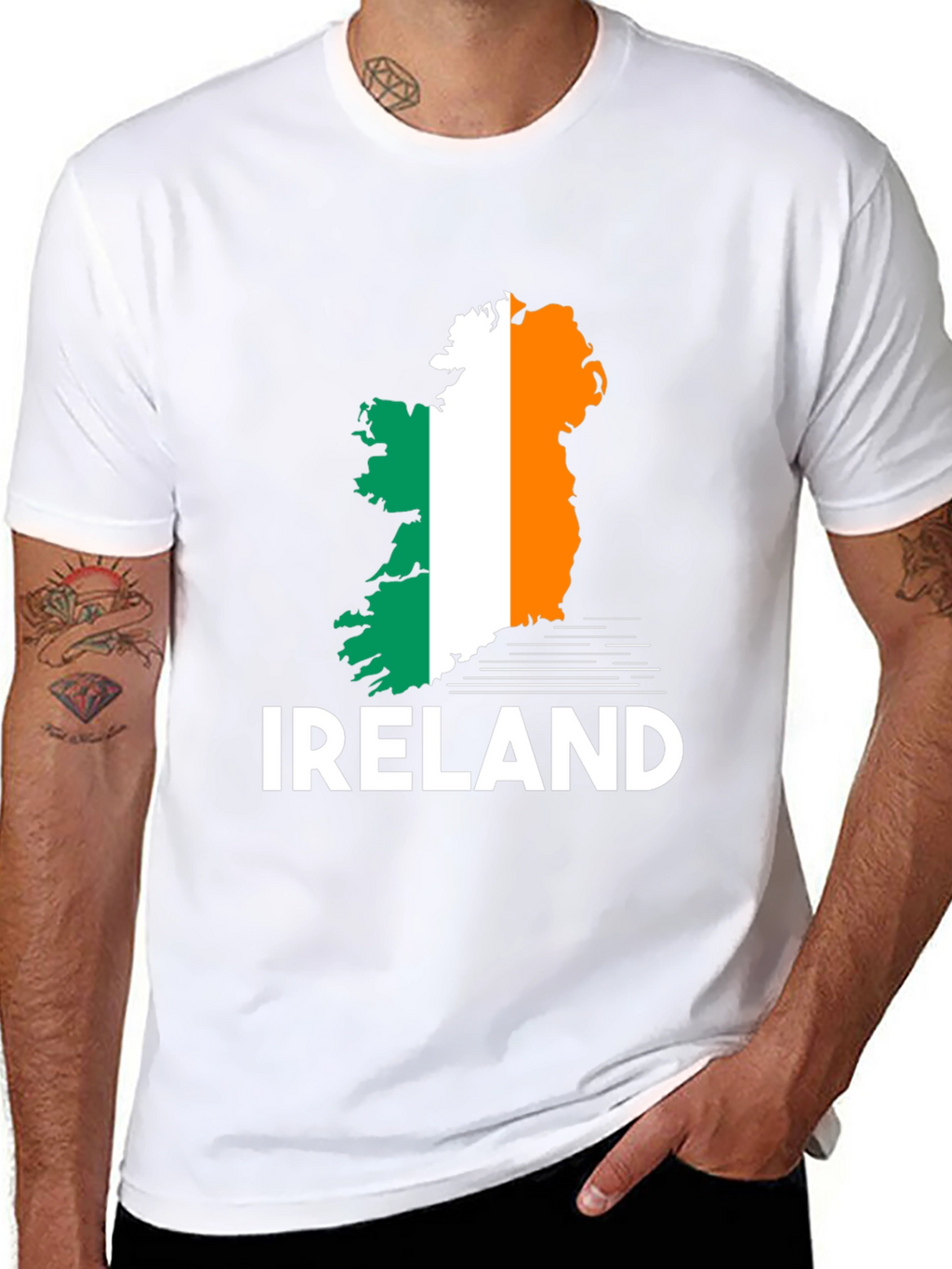 Ireland Flag Map T-Shirt - Irish Pride