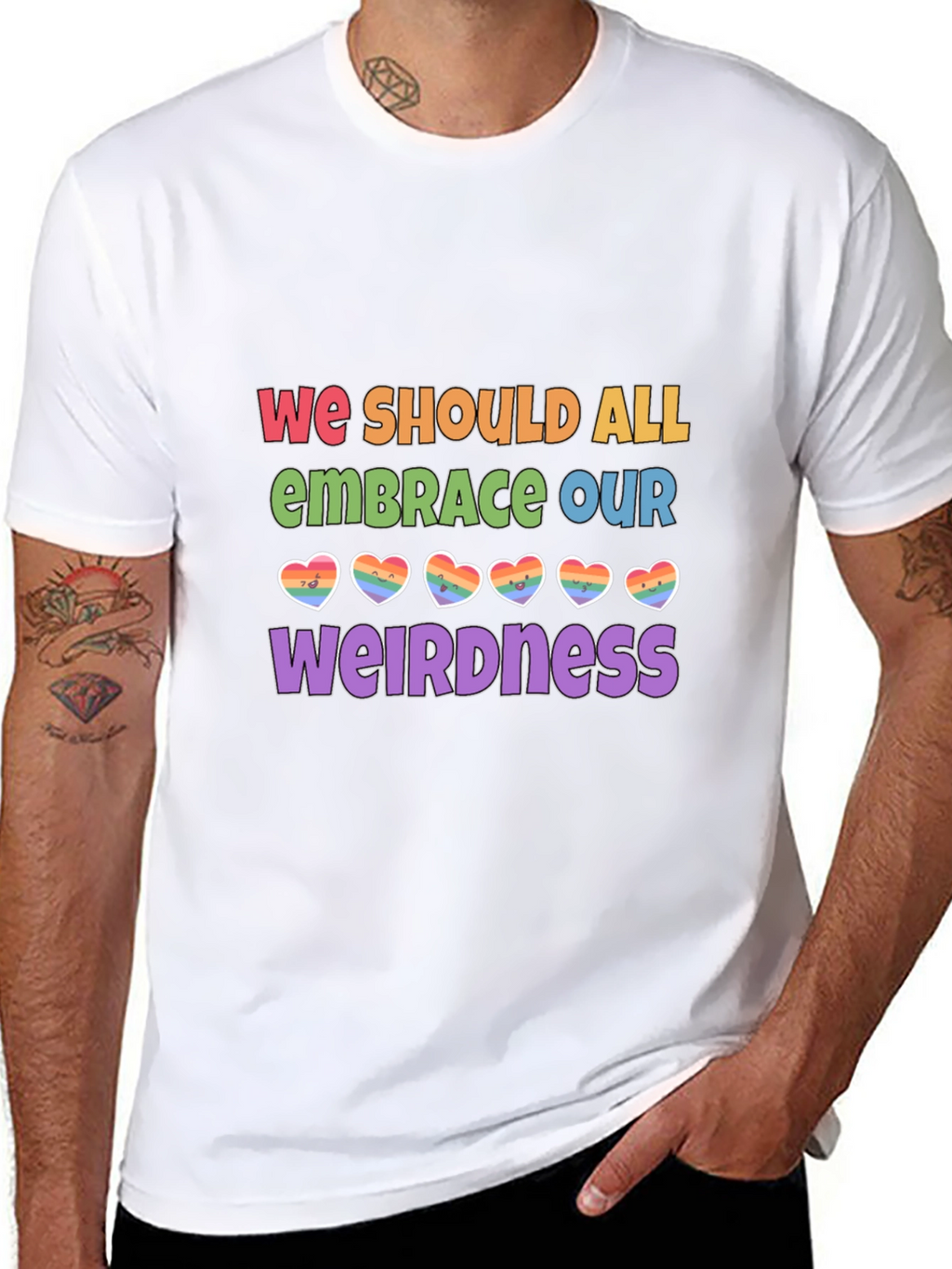 Embrace Our Weirdness LGBTQ+ Pride T-Shirt