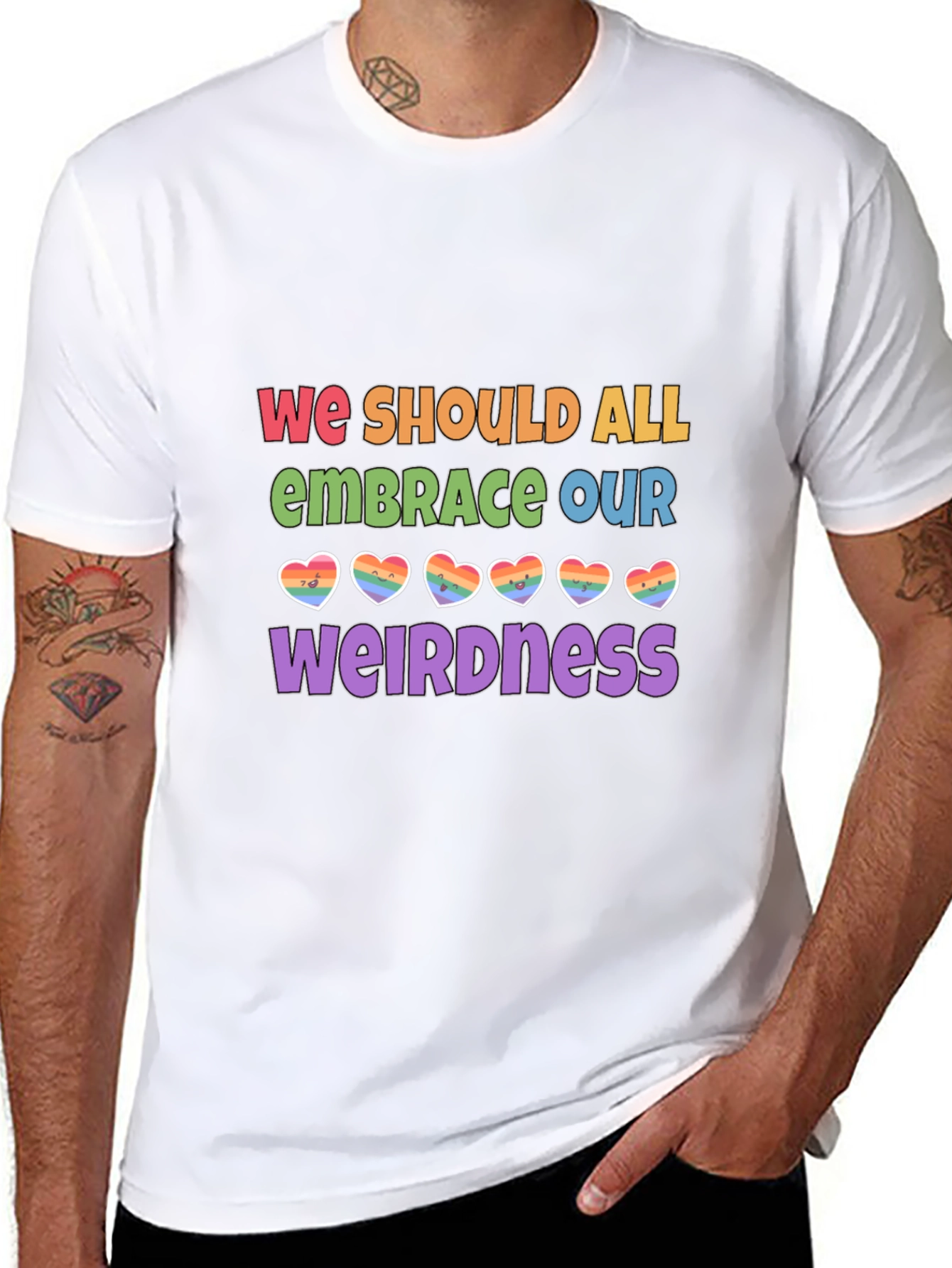 Embrace Our Weirdness LGBTQ+ Pride T-Shirt