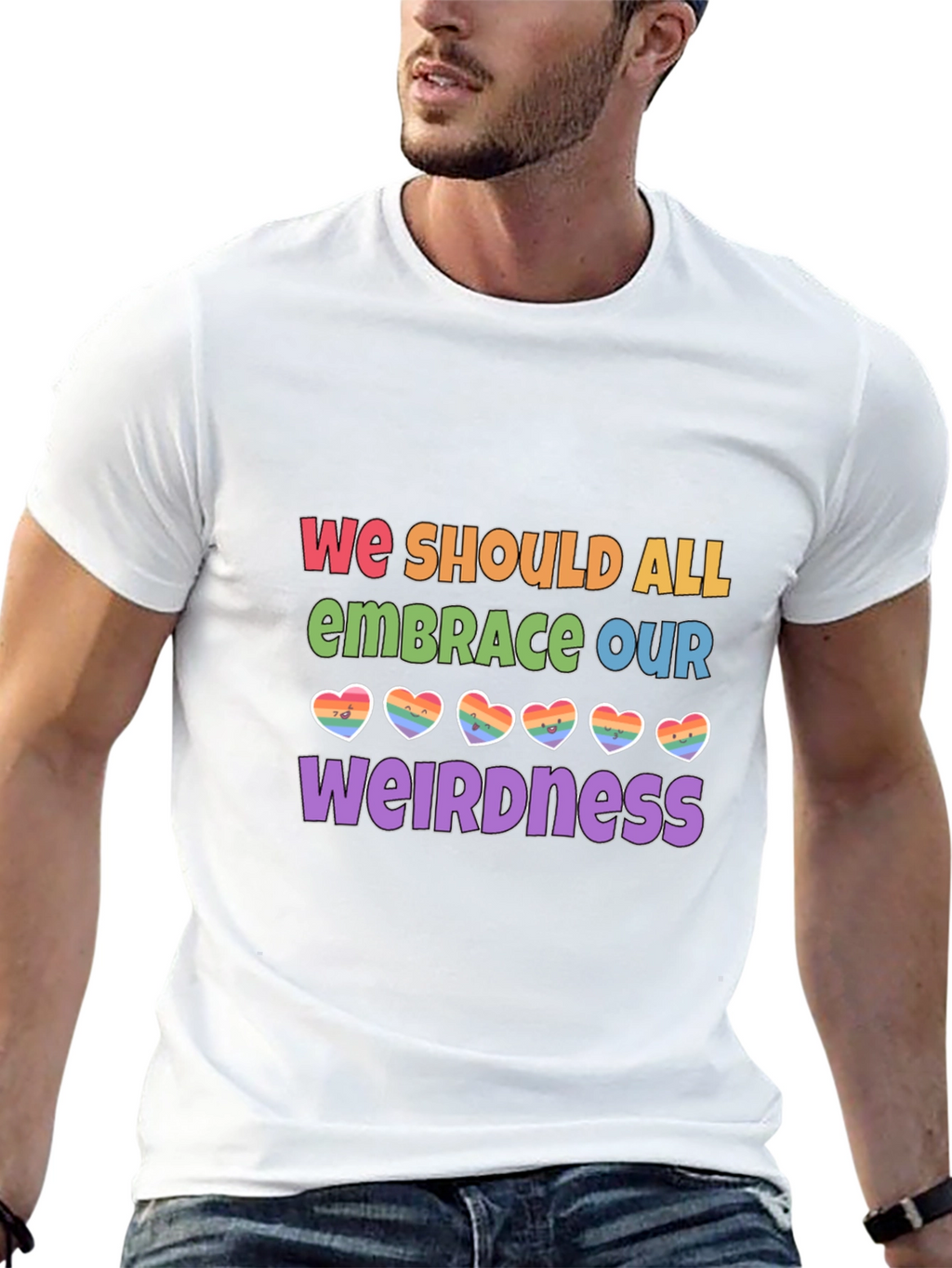 Embrace Our Weirdness LGBTQ+ Pride T-Shirt