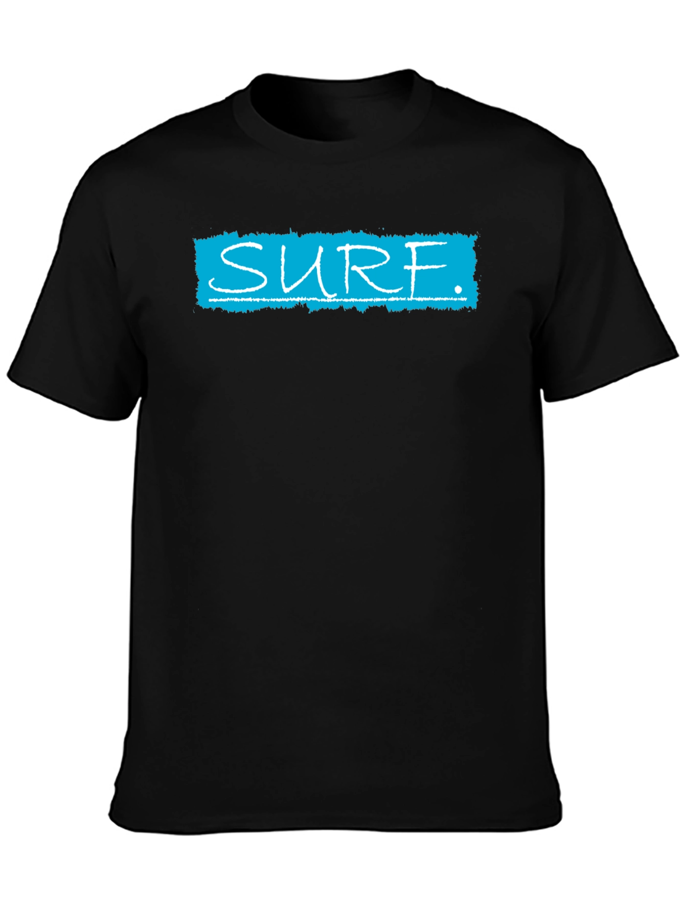 Surf Graphic T-Shirt - Black Cotton Tee