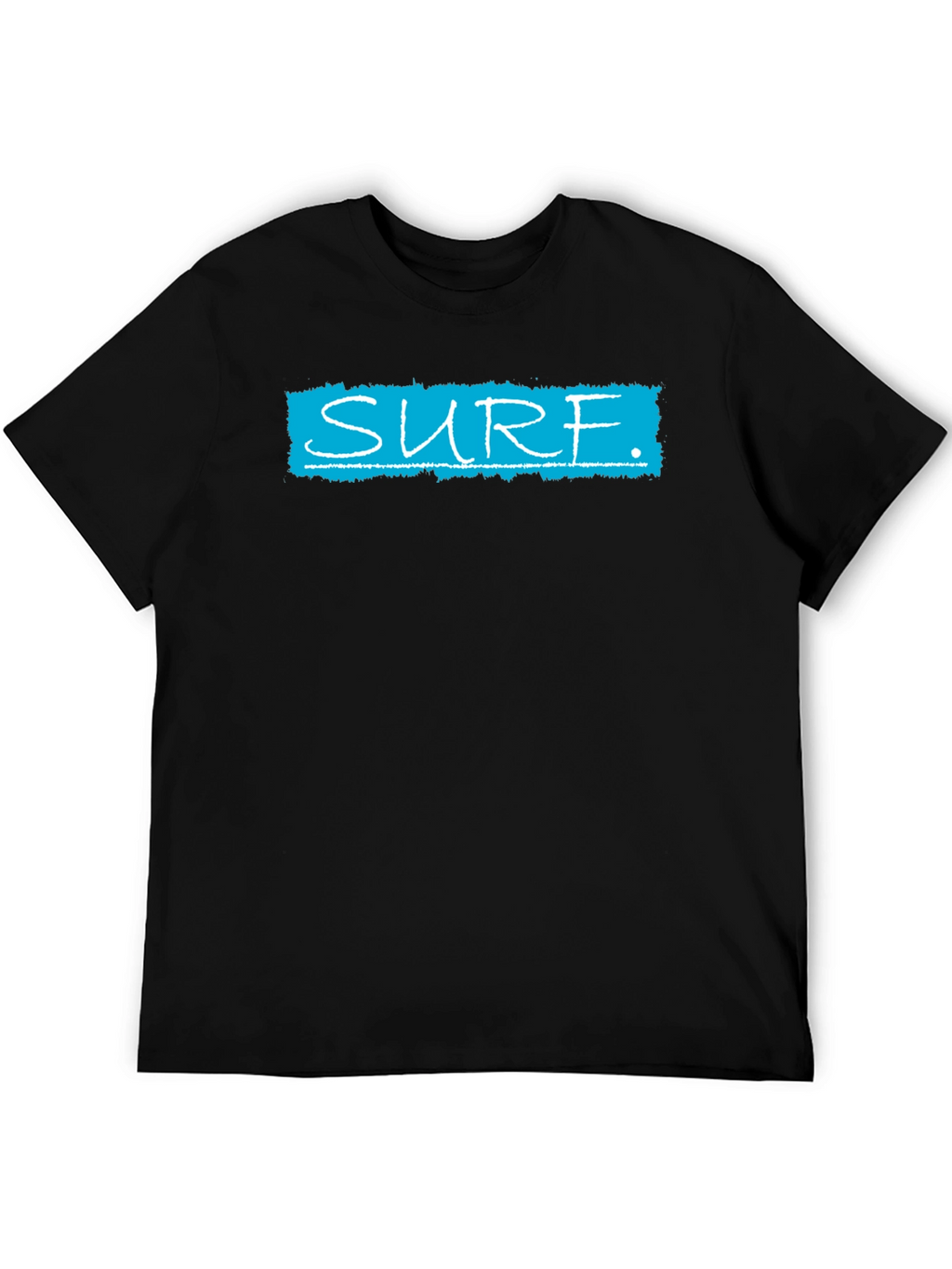 Surf Graphic T-Shirt - Black Cotton Tee