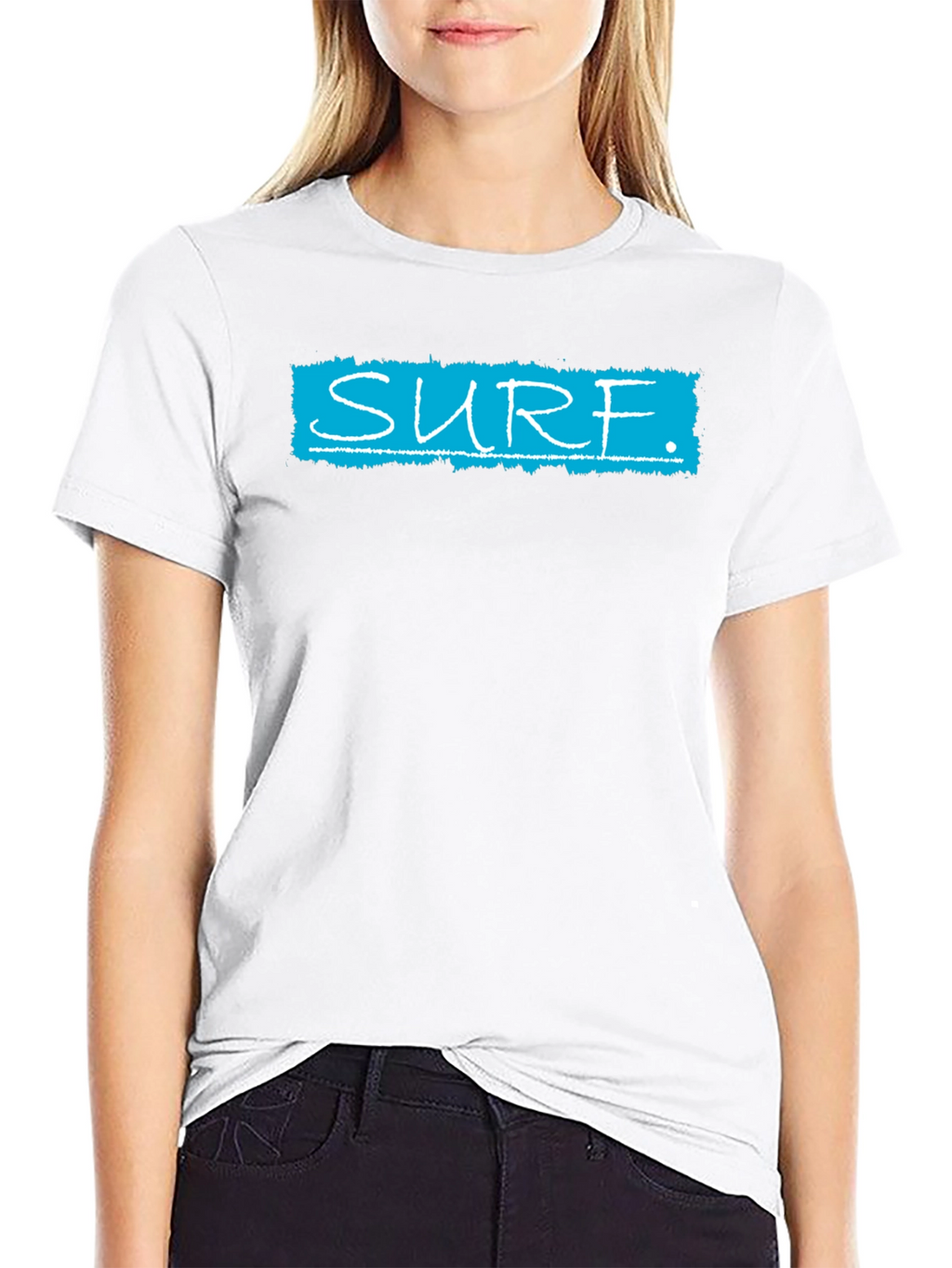 Surf Graphic T-Shirt - Black Cotton Tee