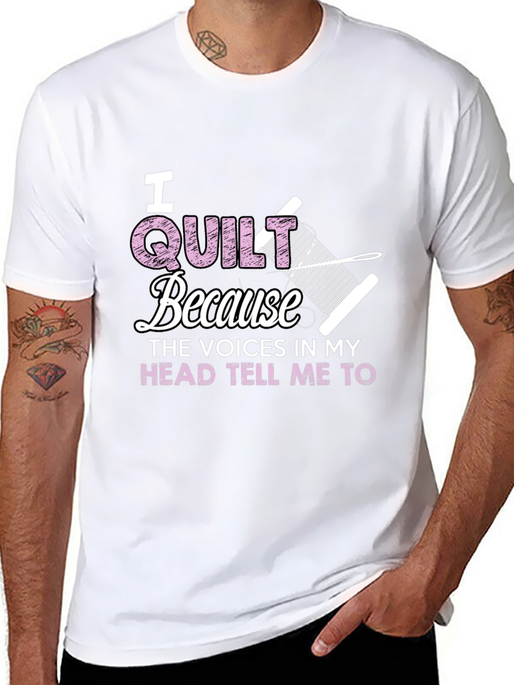 I Quilt Because Voices Tee