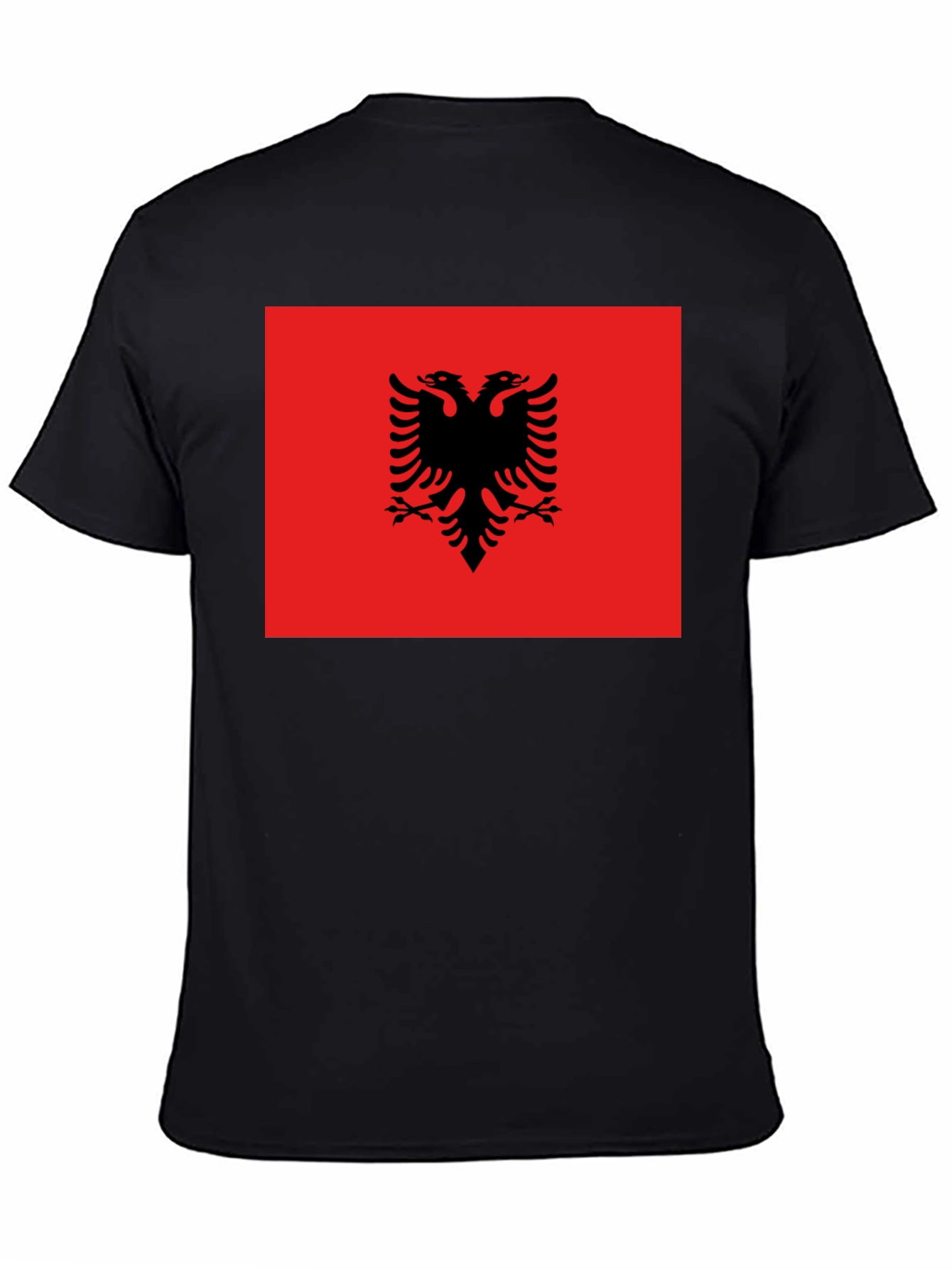 Albania Flag T-Shirt - Double Headed Eagle Design