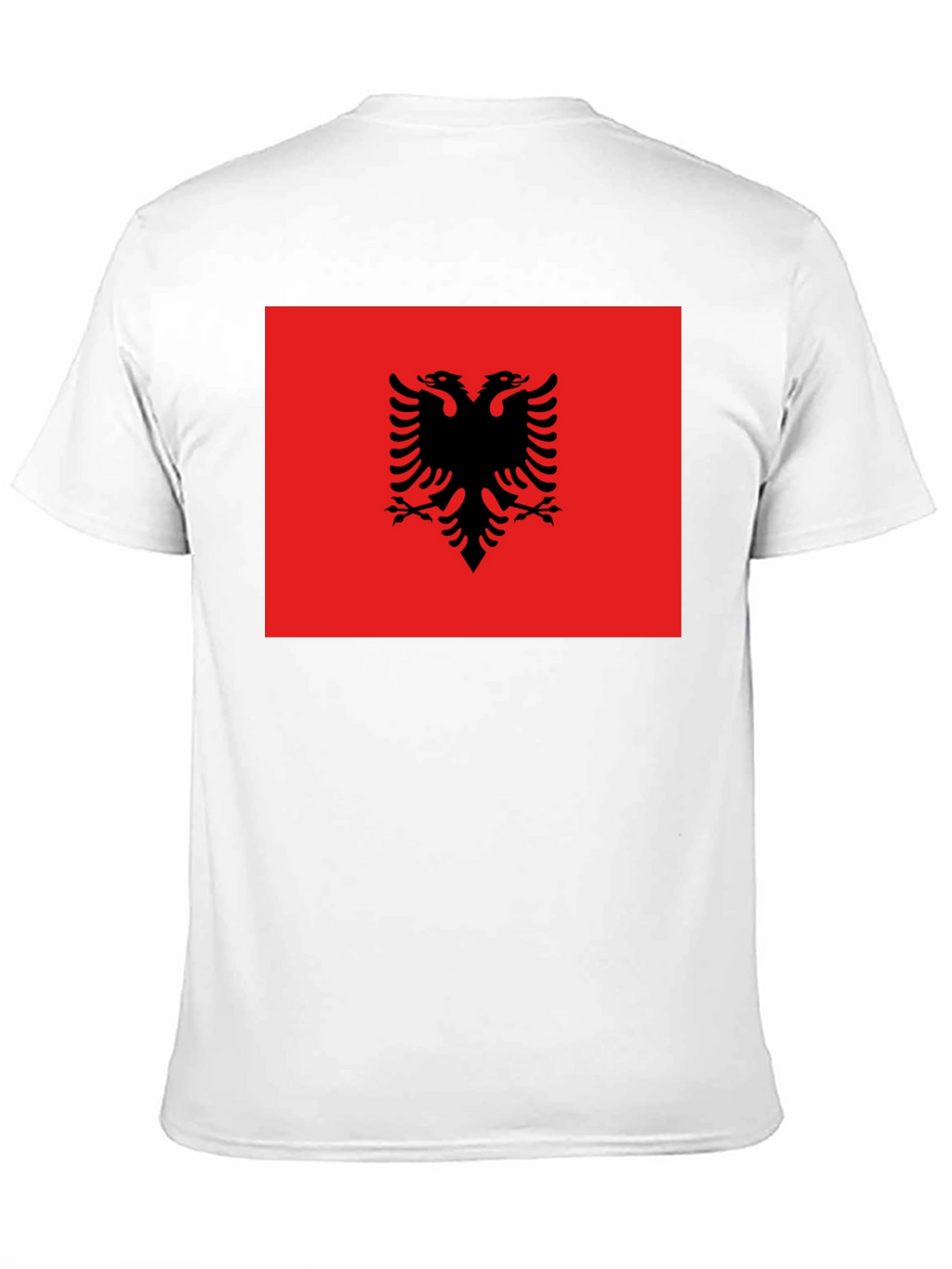 Albania Flag T-Shirt - Double Headed Eagle Design