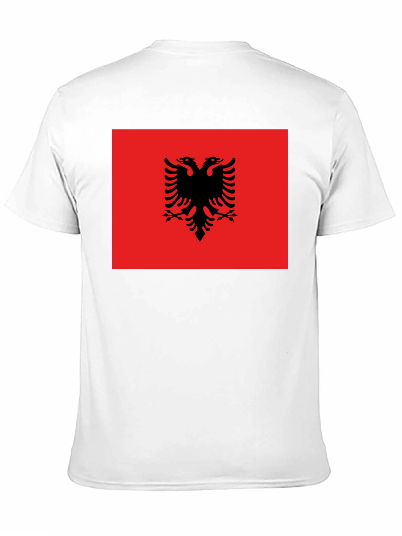 Albania Flag T-Shirt - Double Headed Eagle Design