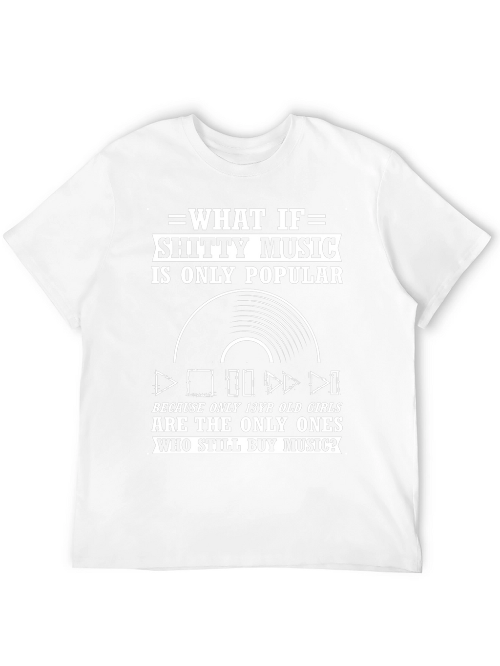 Funny Music Lover T-Shirt - Shitty Music Graphic Tee