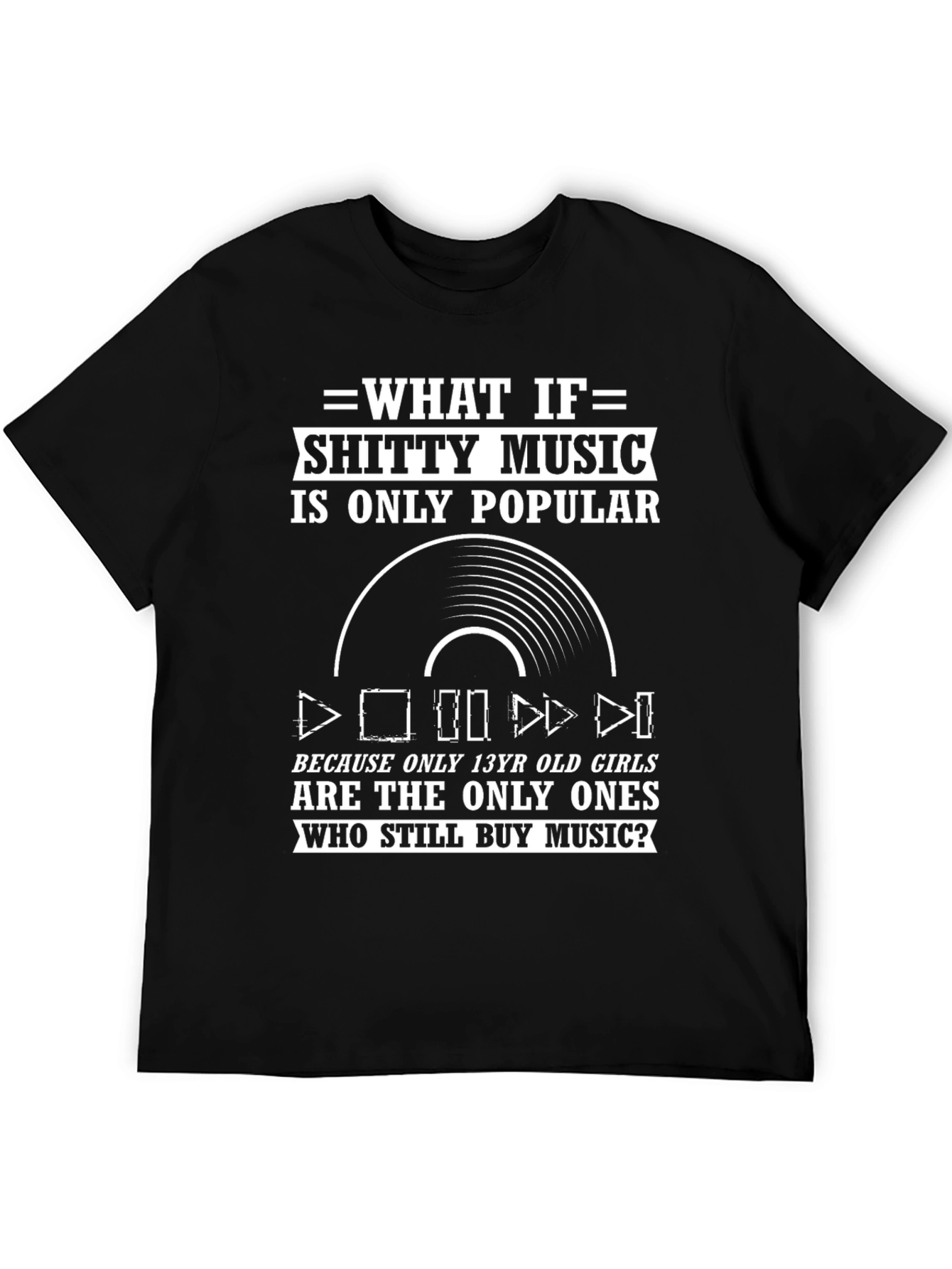 Funny Music Lover T-Shirt - Shitty Music Graphic Tee