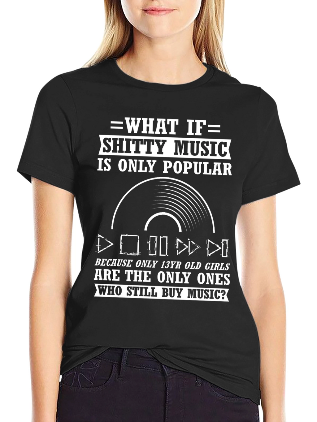 Funny Music Lover T-Shirt - Shitty Music Graphic Tee